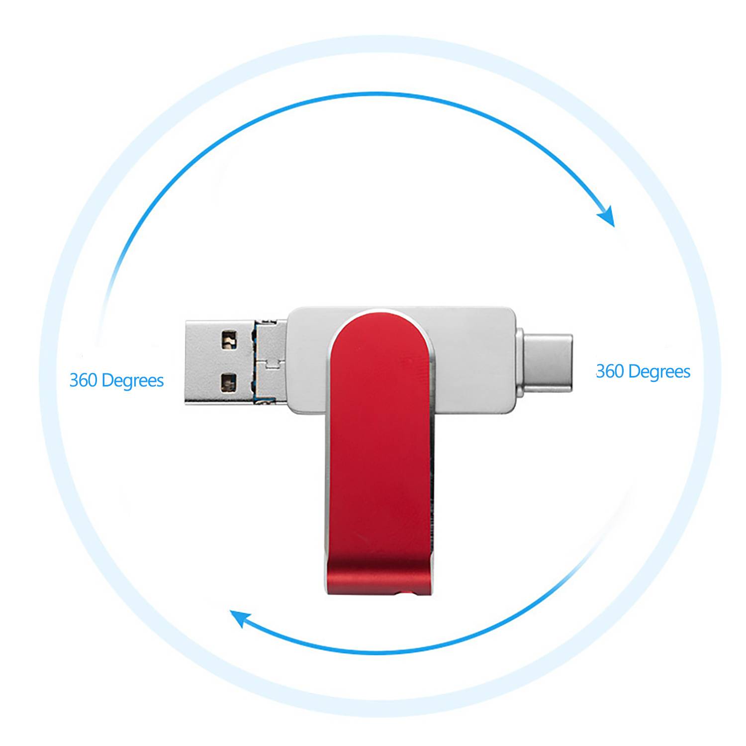128G Usb 3.0 Flash Drive W/ Type C 7