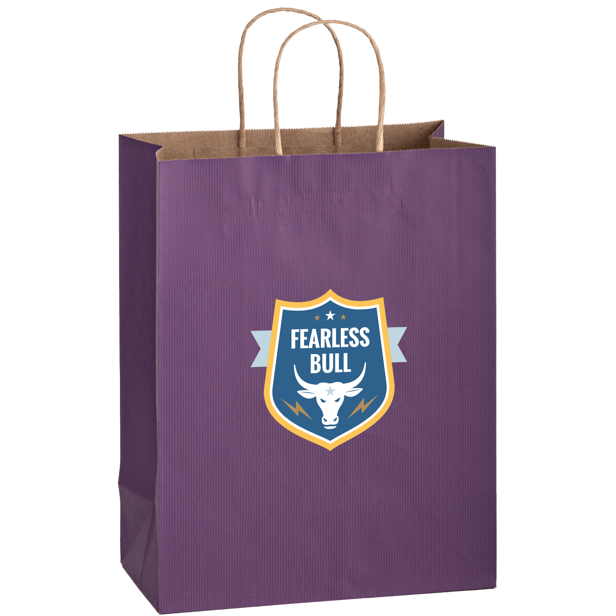 Matte Color Paper Shopper with Twisted Paper Handles 18