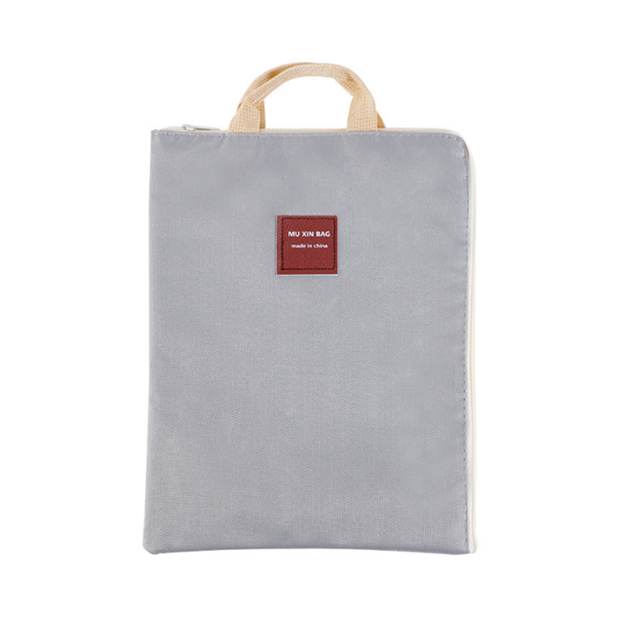 MOQ 50 PCS Stylish Canvas Zipper Document Bag 2