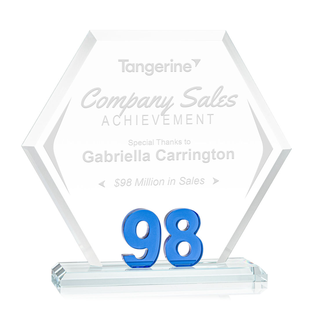 Riviera Milestone Award - Blue 9