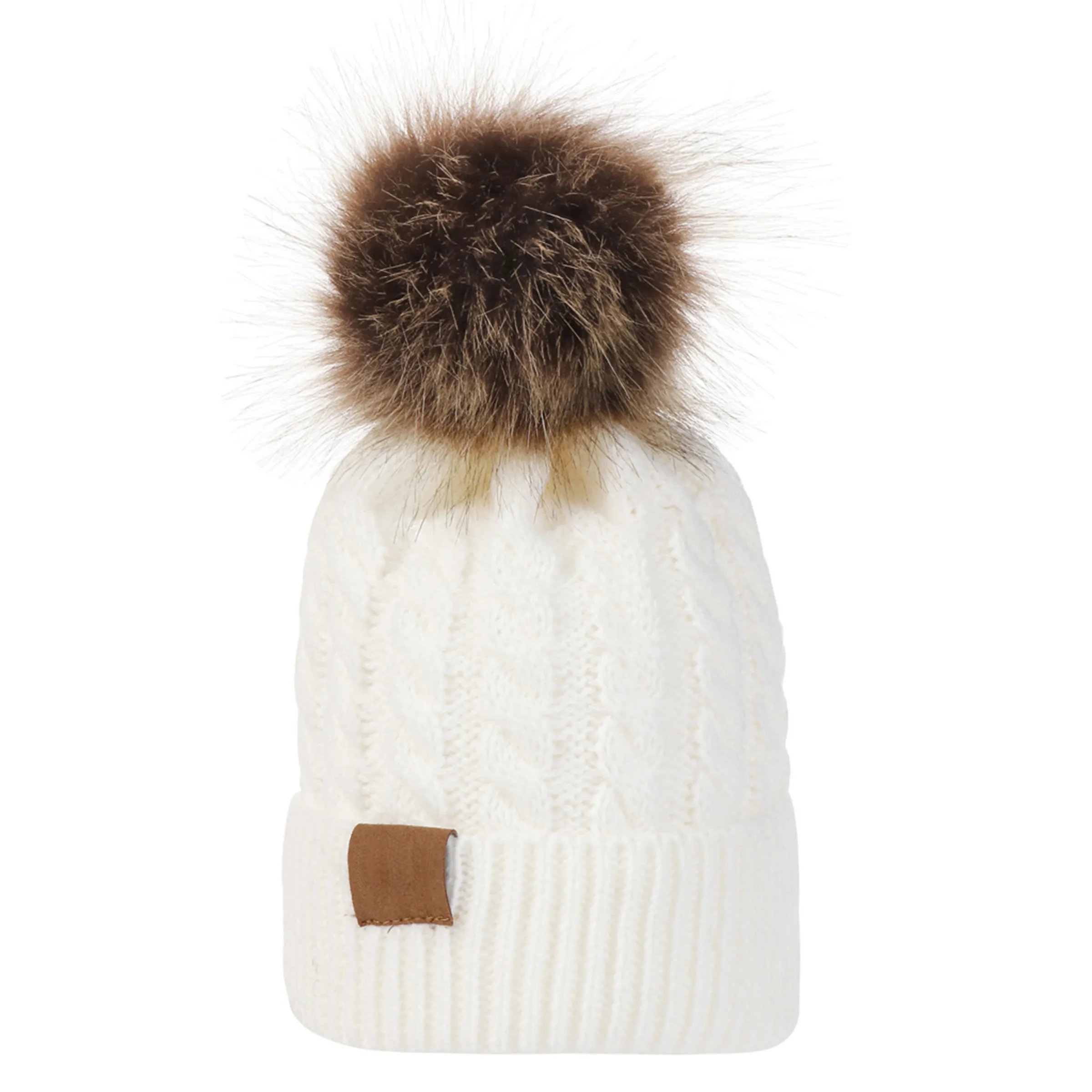 Acrylic Children's Warm Ear Protection Knitted Hat 2