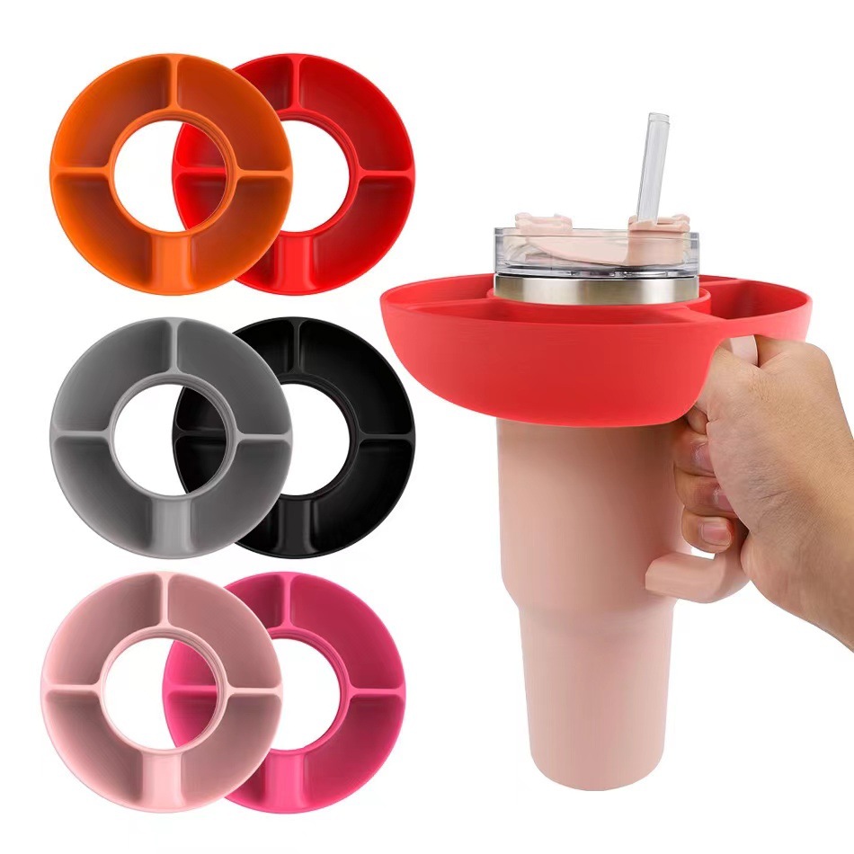 BPA Free Silicone Snack Platter for 40oz Tumbler 1