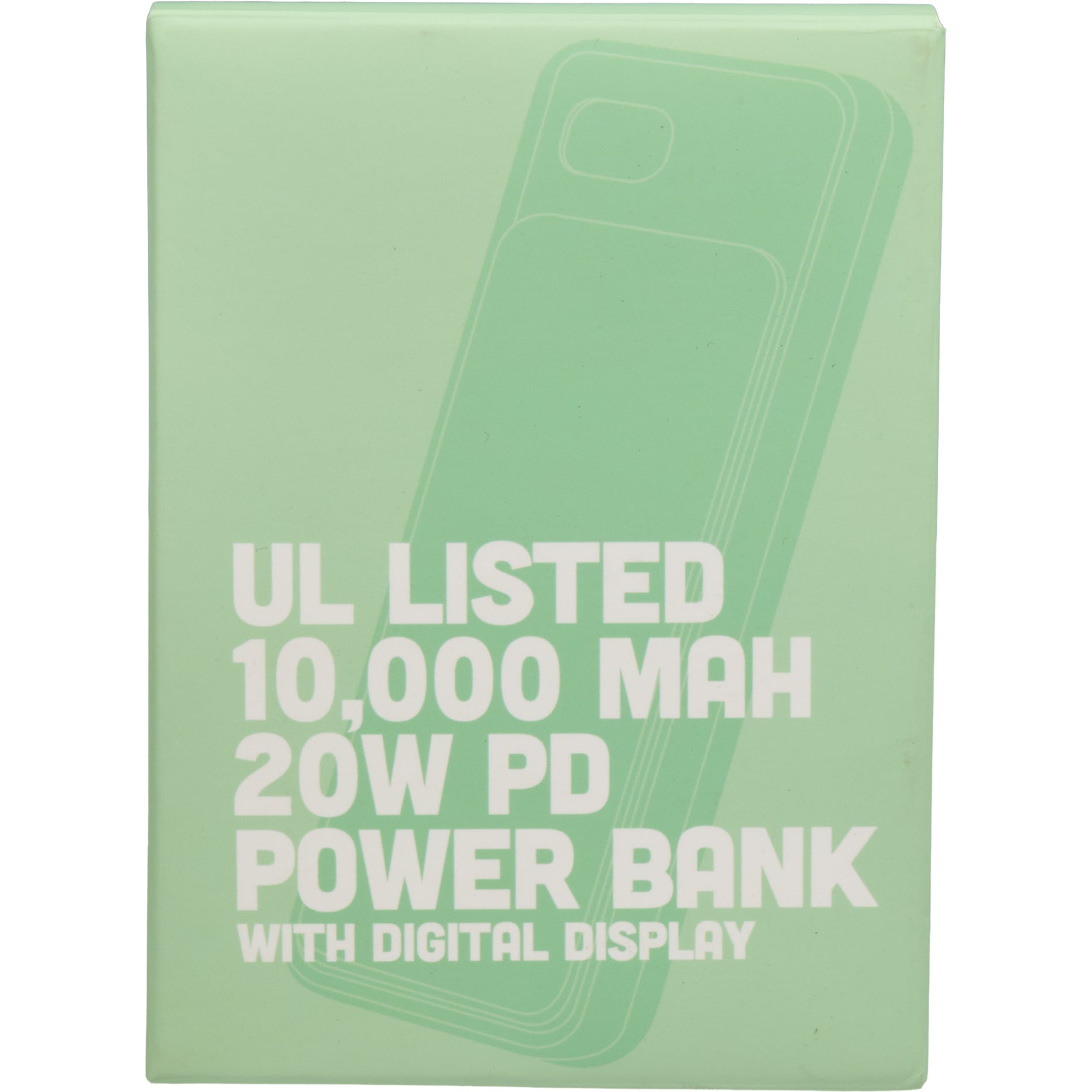 UL Listed 10000 mAh 20W Digital Display PowerBank 6