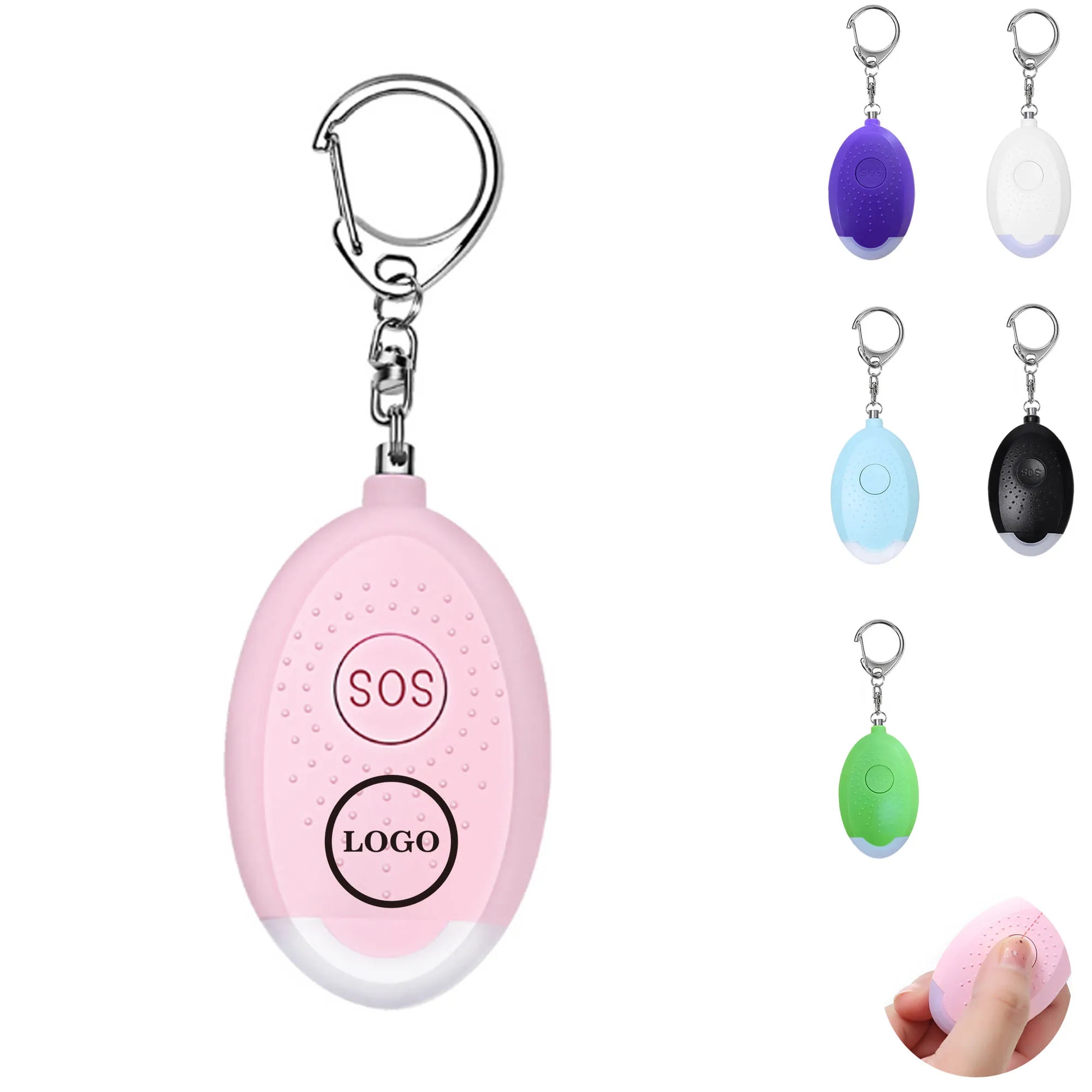 Portable Personal Alarm with LED and 130dB Sound 2