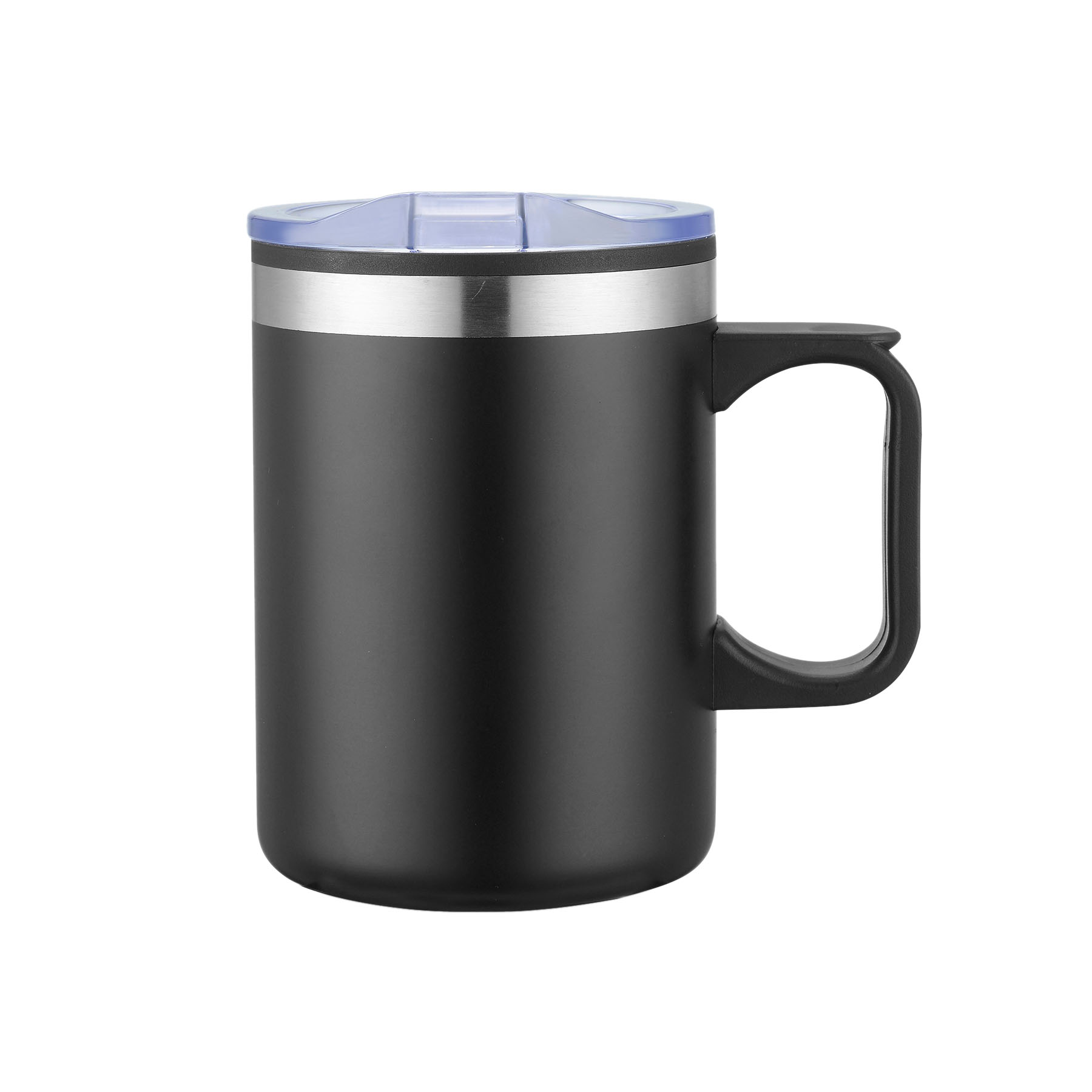 14oz. Double Wall Camping Mug w/ Clear Lid 3