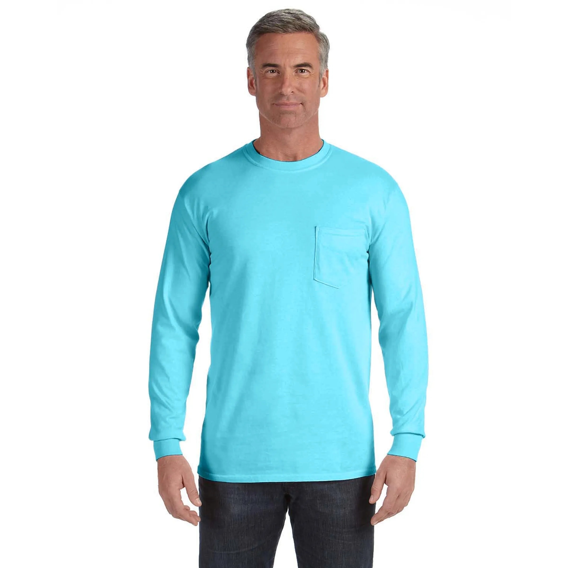 COMFORT COLORS ADULT 6.1 OZ LONG-SLEEVE POCKET T-SHIRT 18