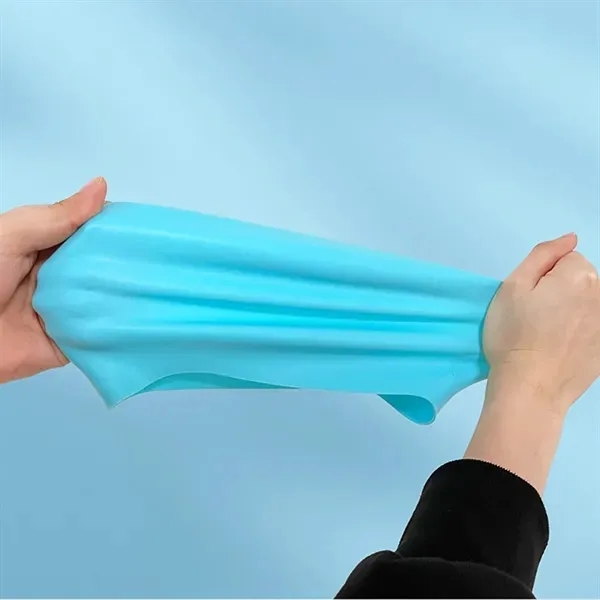 Stretchy Waterproof Silicone Swim Cap - High Elasticity 5