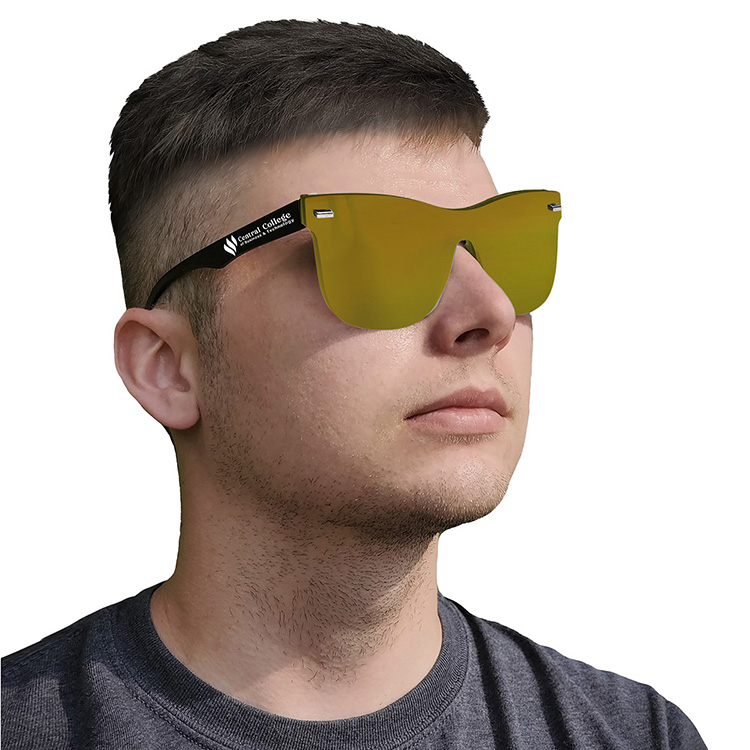 "DEL MAR TIDE" Rimless Reflective Sunglasses 10