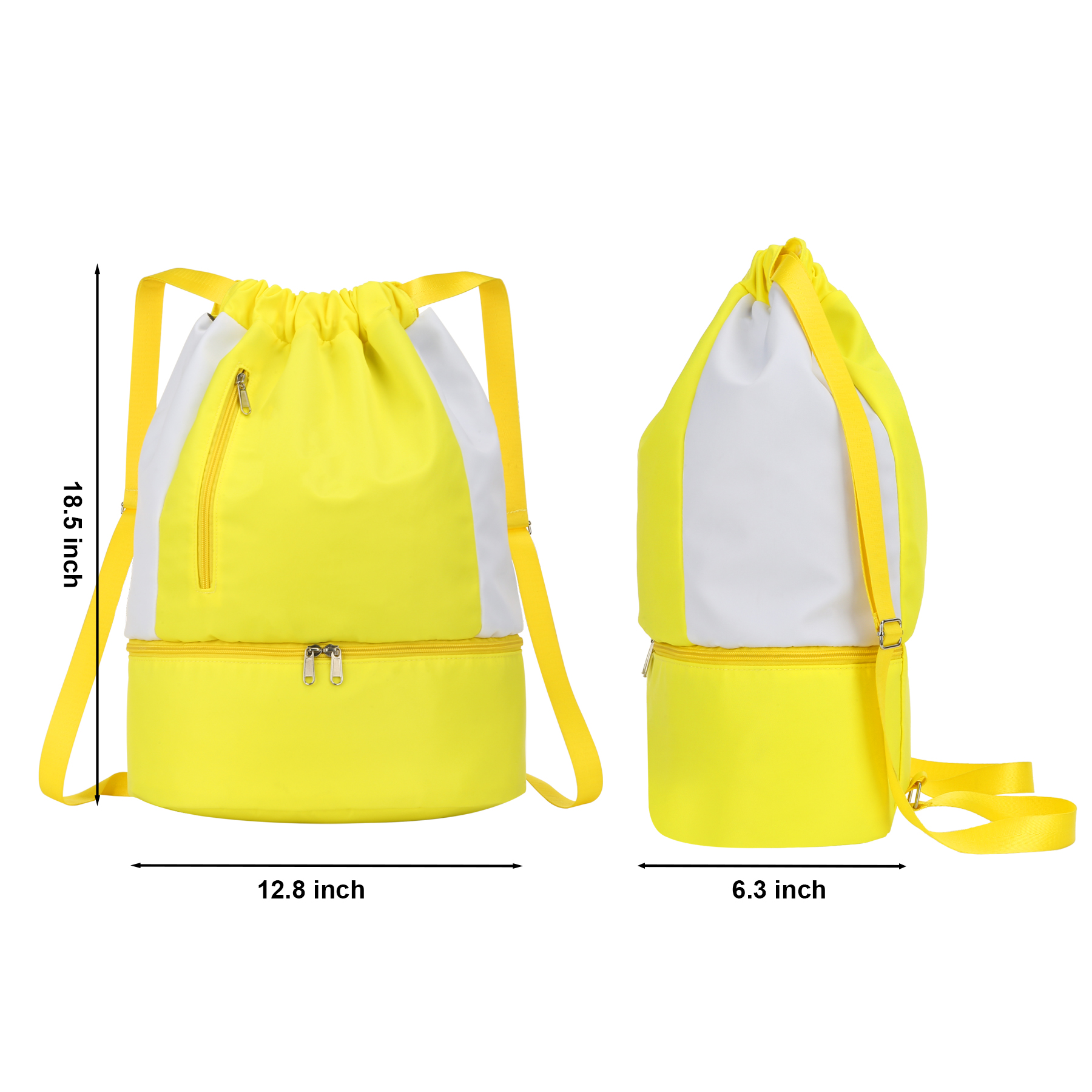 8 Can Nylon Drawstring Cooler Backpack 5