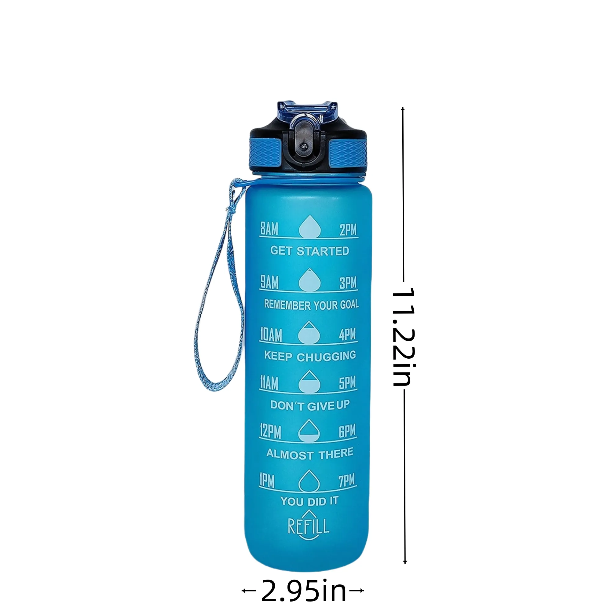 MOQ 34oz Durable Water Bottles Motivational with Time Marker 2