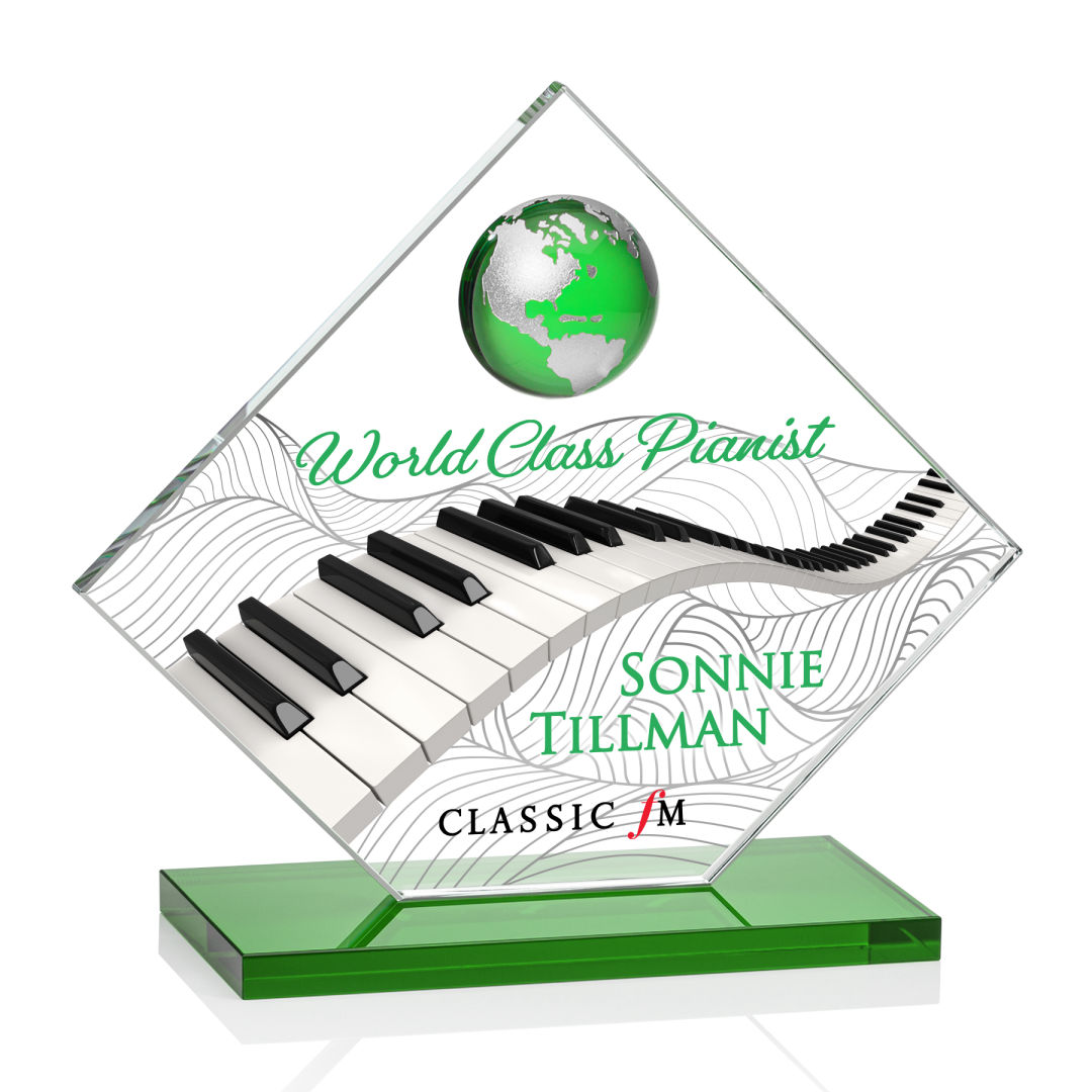 Ferrand VividPrint™ Award - Green/Silver 6