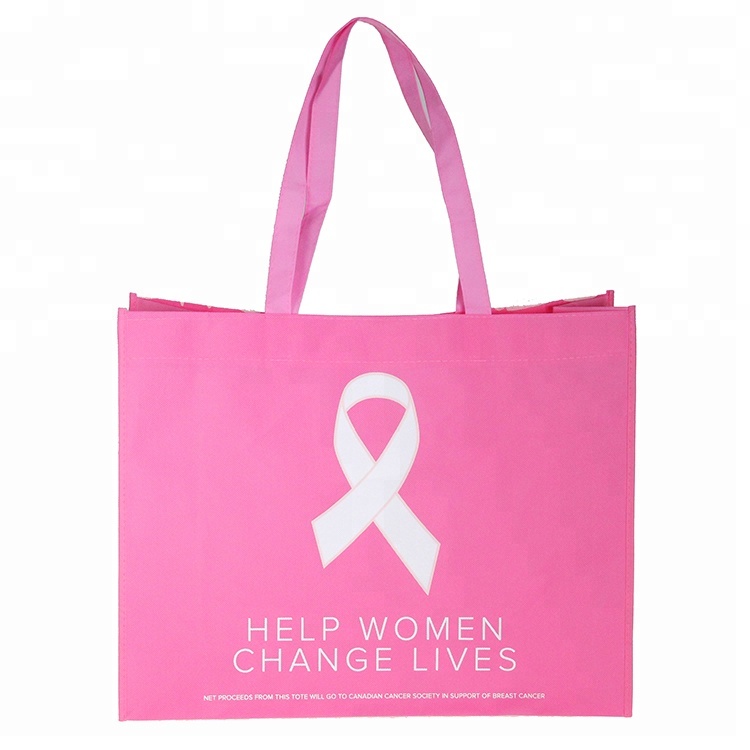 Breast Cancer Awareness Shopping Tote Bags 3