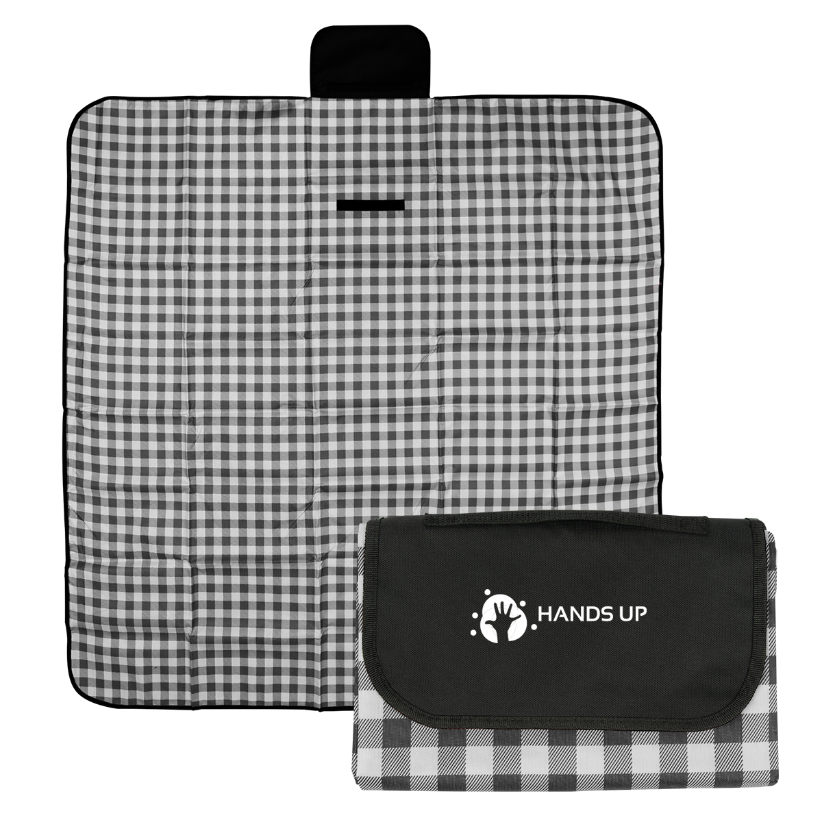 Gingham Roll-Up Picnic Blanket 3