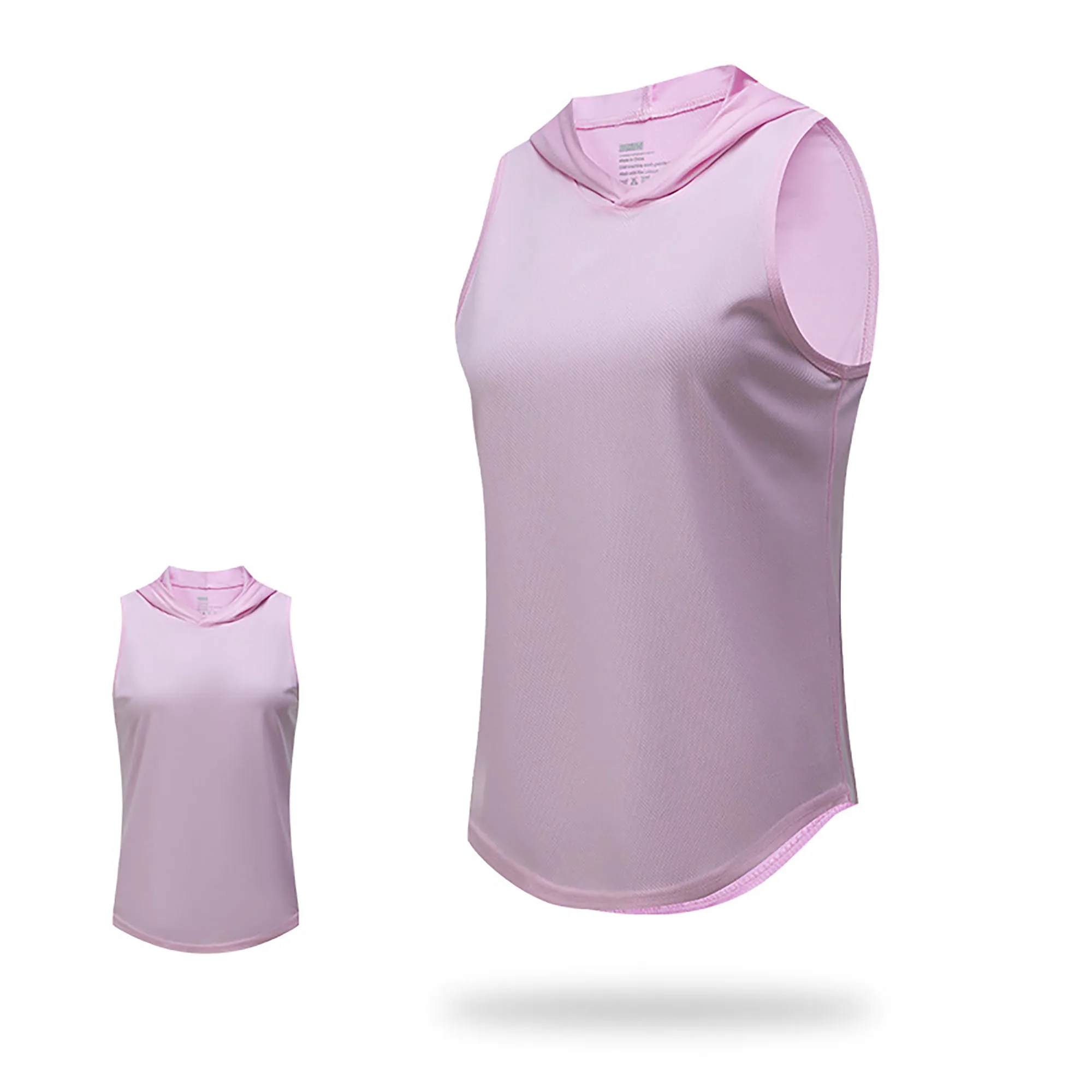 Women Breathable Hooded sports vest With Logo For Sport, Gym 3