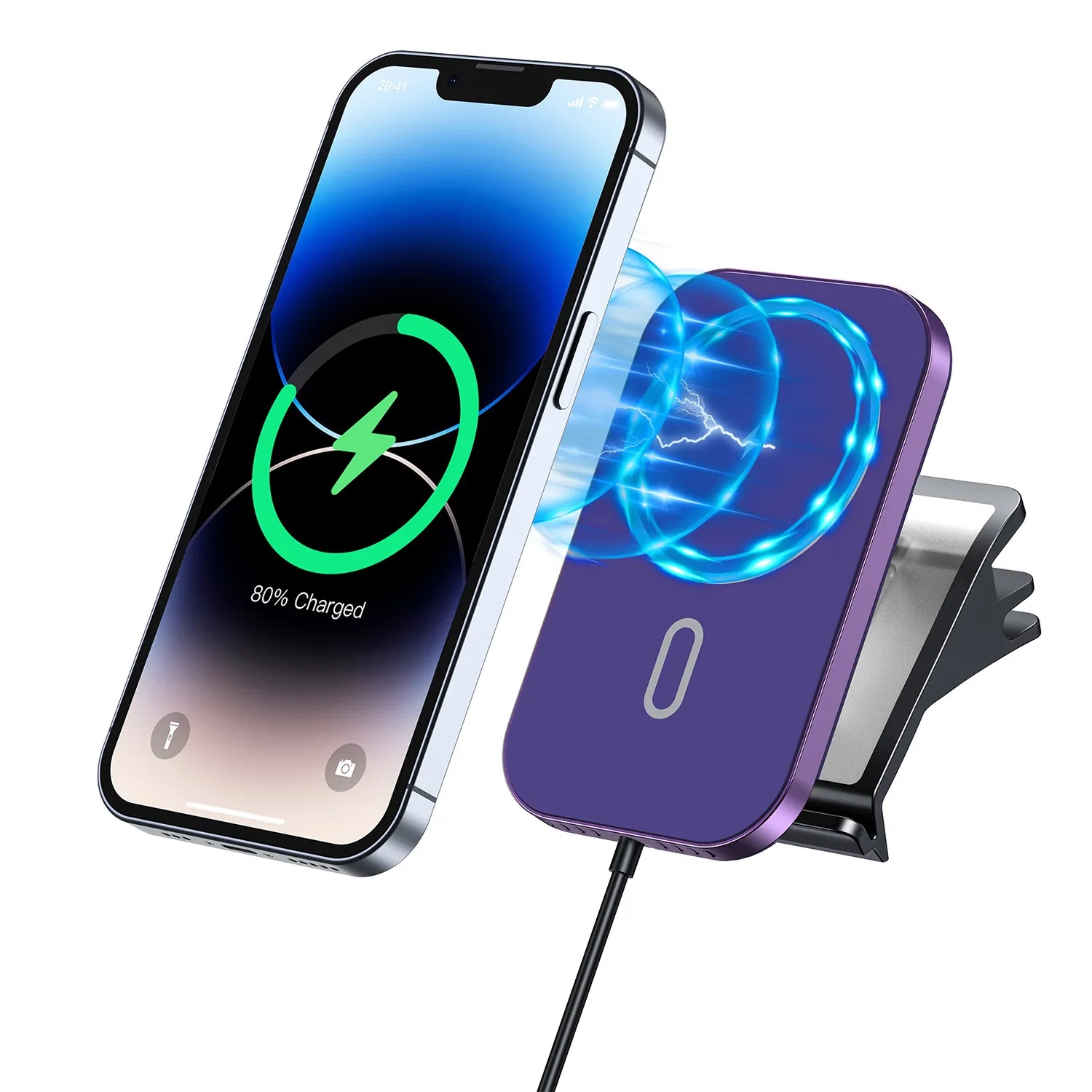 Magnetic Wireless Car Charger 1