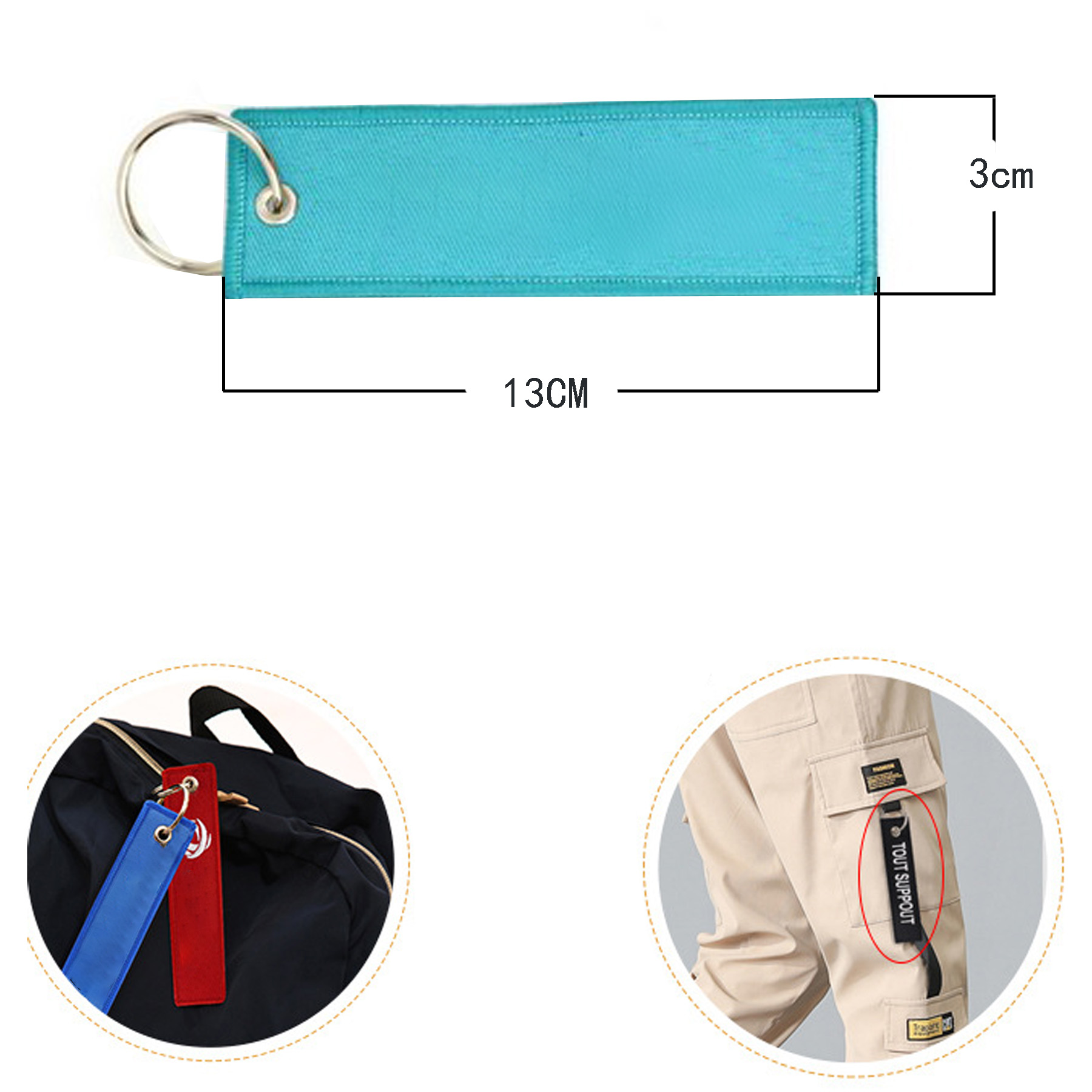 Woven Label Key Tag 2