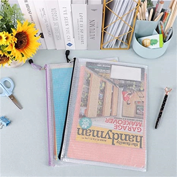 Mesh Zipper Pouch Document Bag 2