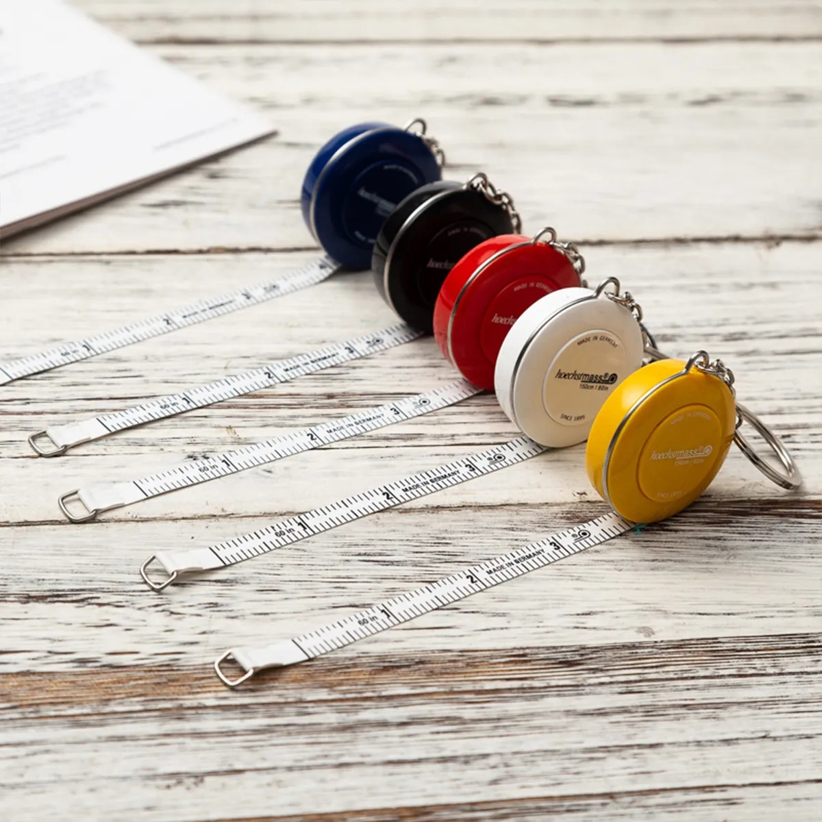 Portable Mini Tool Keychain Double Scales Tape Measure 6