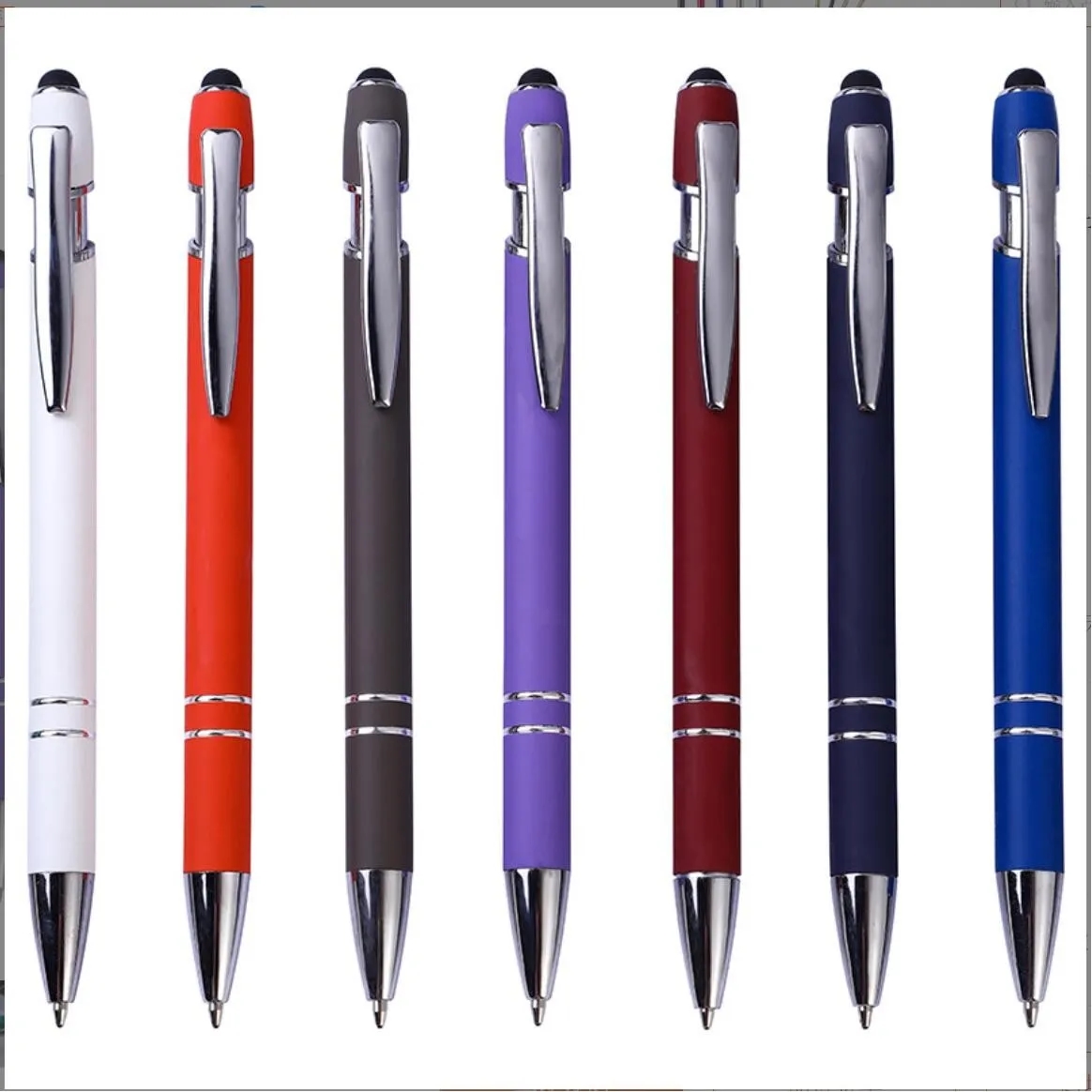Pen With Soft Rubberized Grip 1