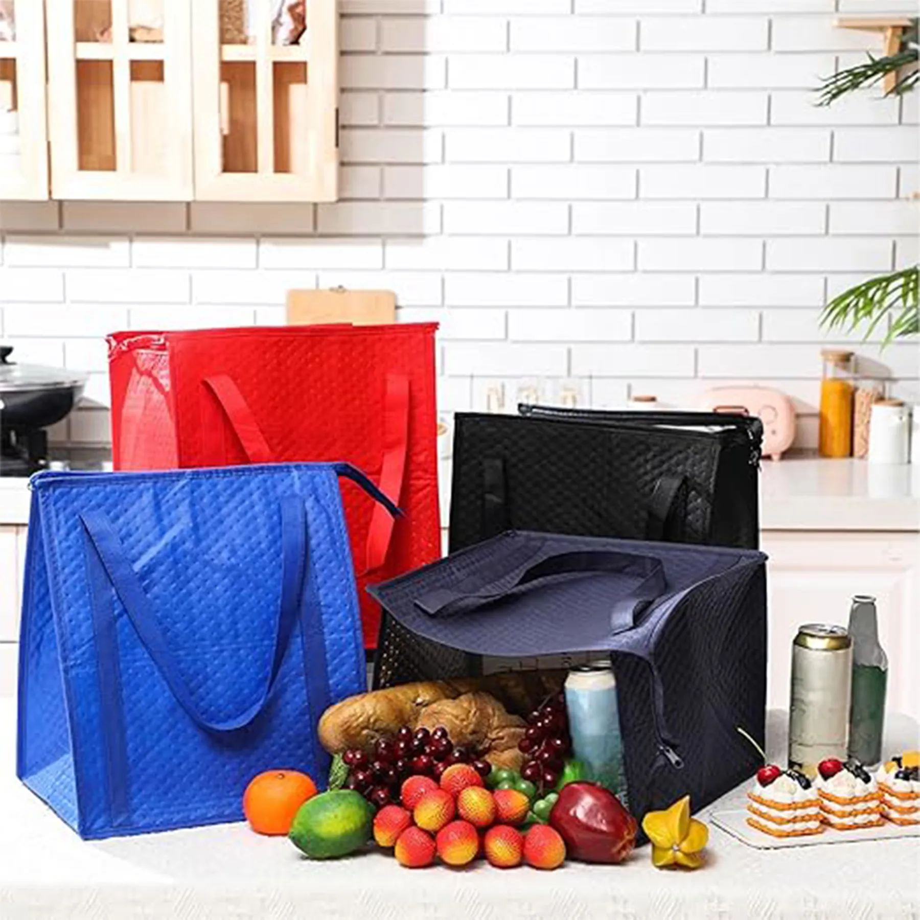 Cross Country Non-Woven Insulated Lunch Tote Bags 4