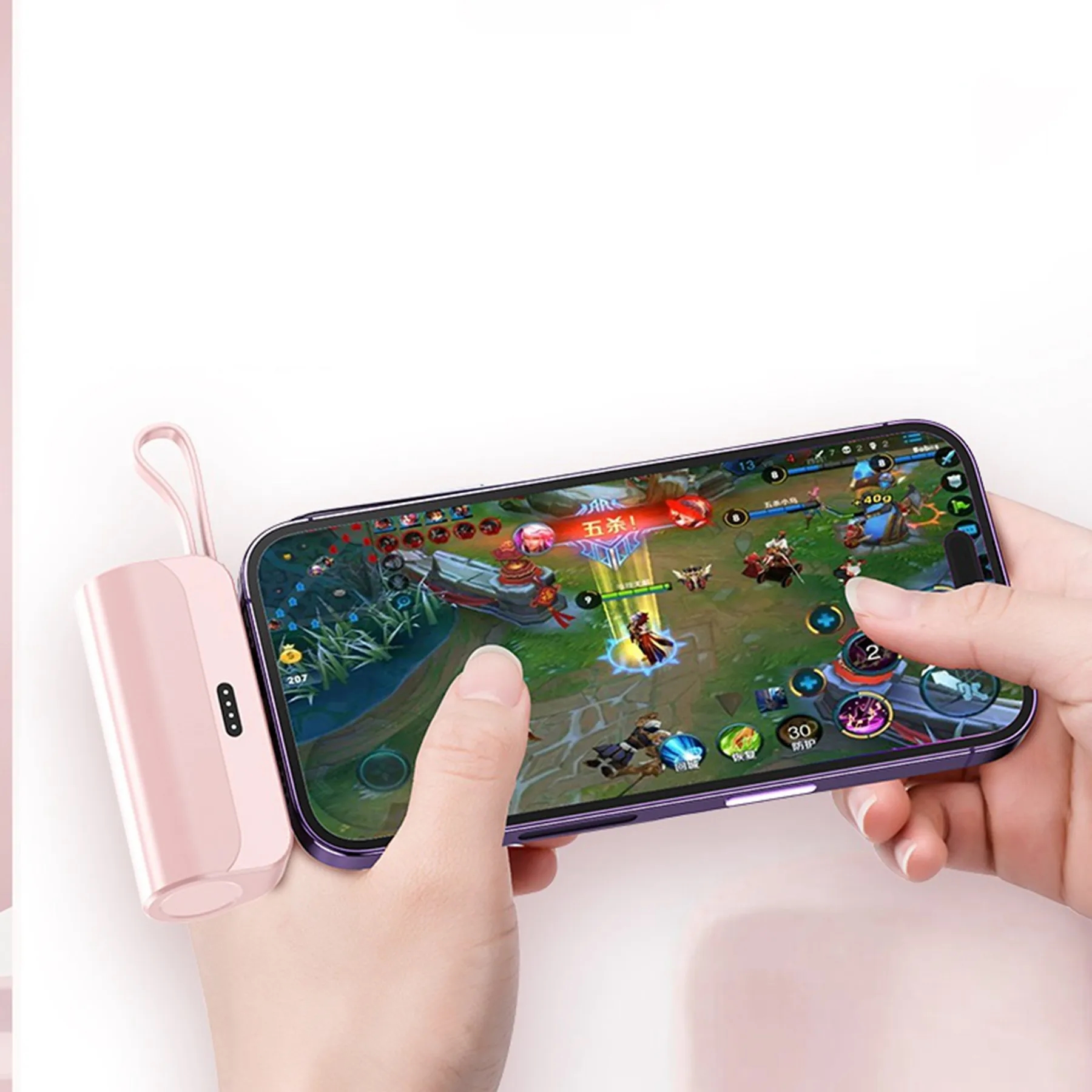 2 in 1 Pocket Keychain Emergency Powerbank with Cable 5