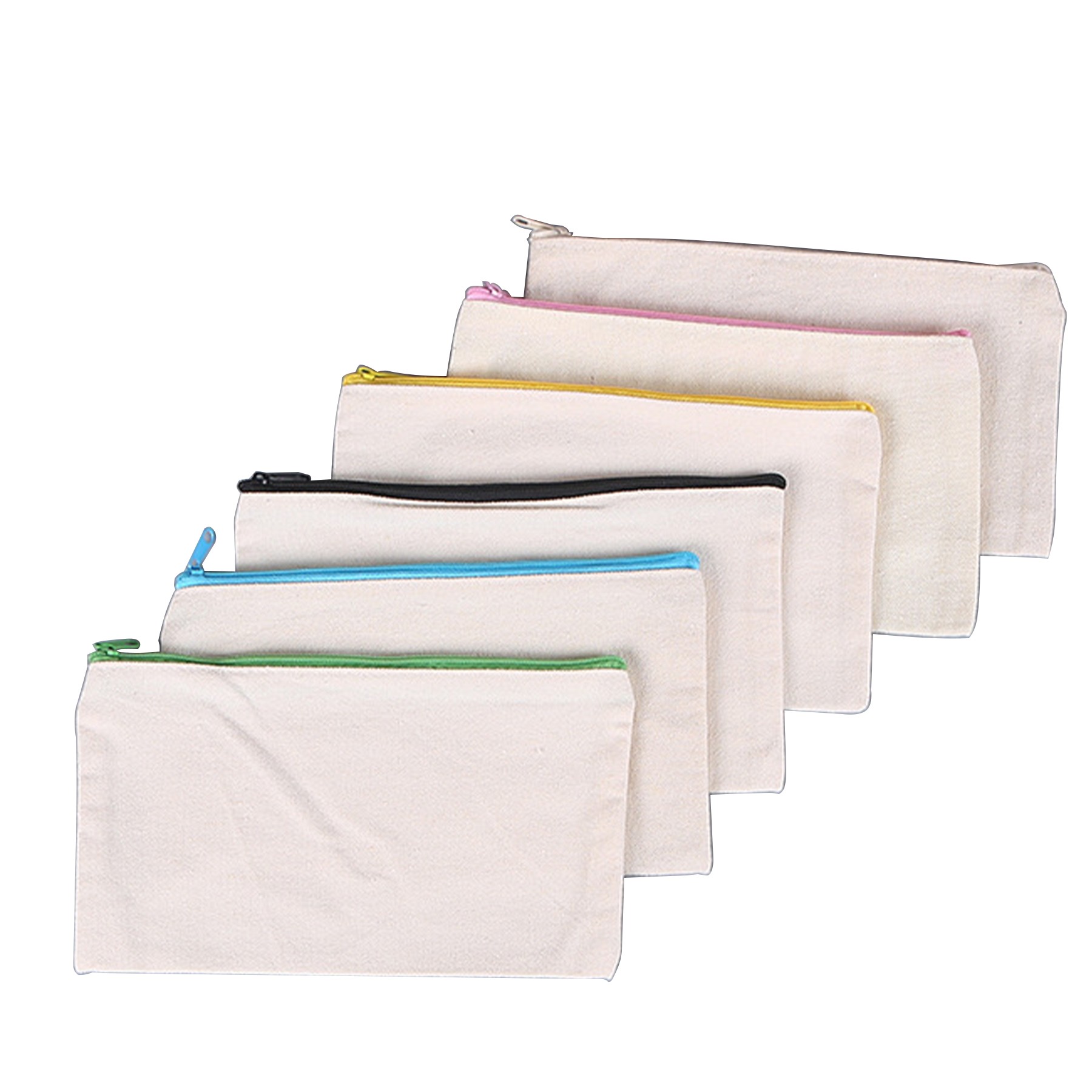 Canvas Zipper Pencil Case, custom tote bag with logo imprint 2