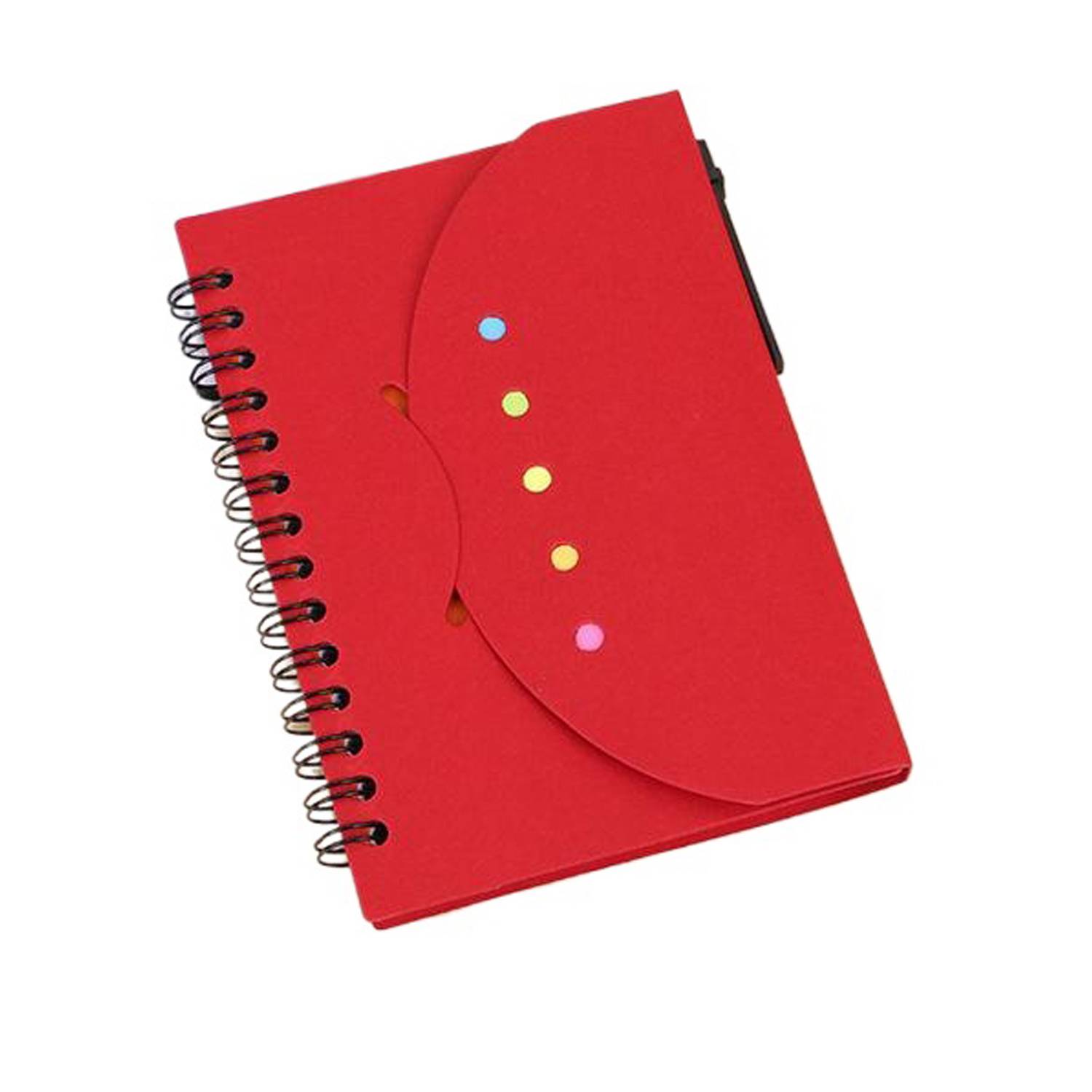 Sticky Notes Spiral Notebook w/ Pen 6