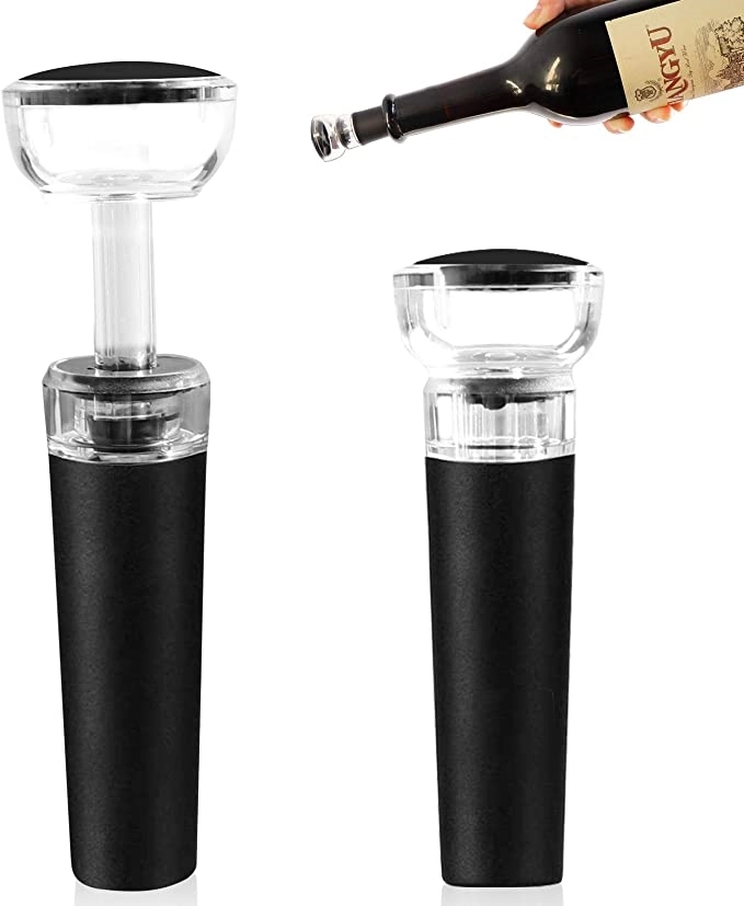 Reusable Vacuum Wine Stopper with Built-in Pump Leakproof 3