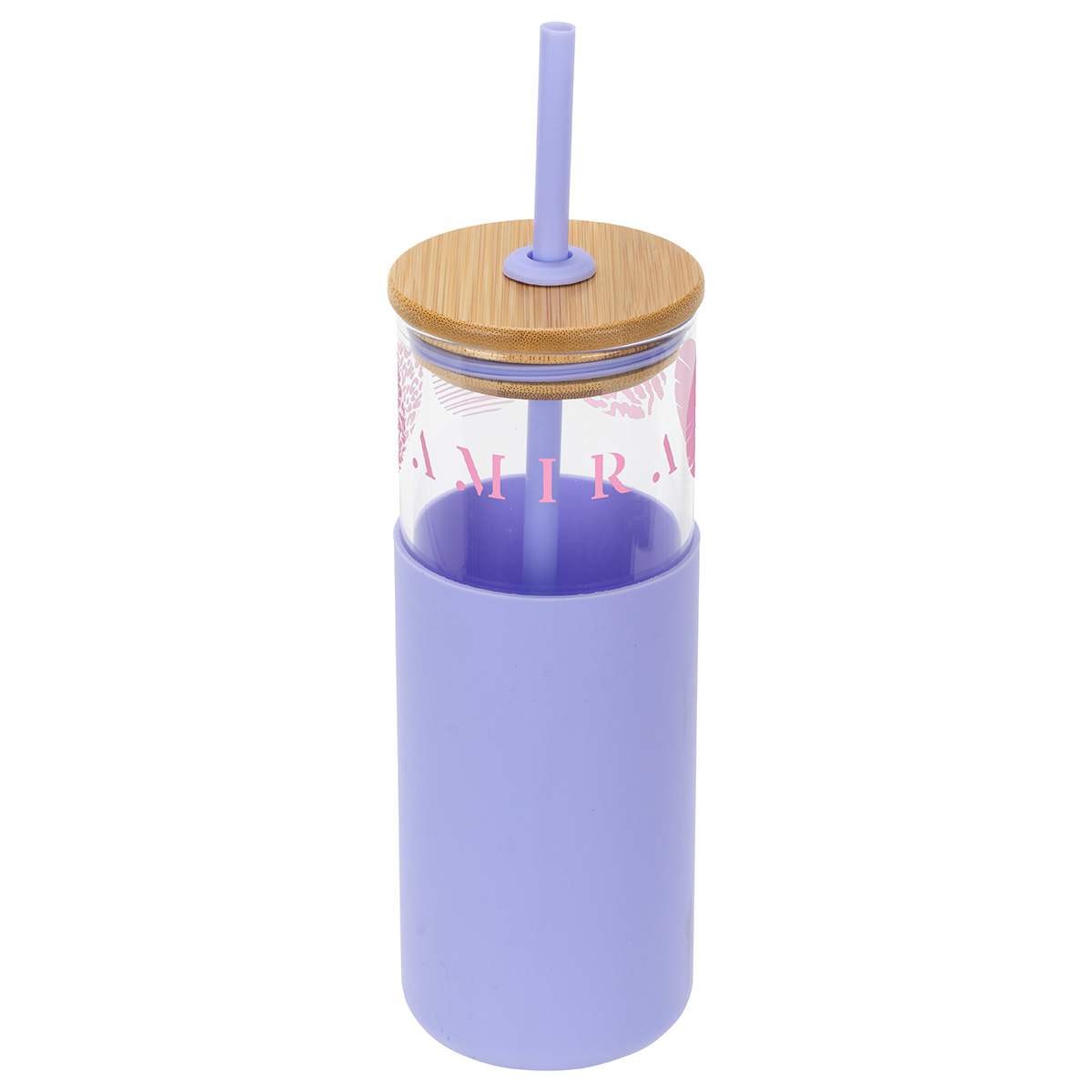 Stirling 18 oz Glass Tumbler with Silicone Sleeve & PP Straw 4