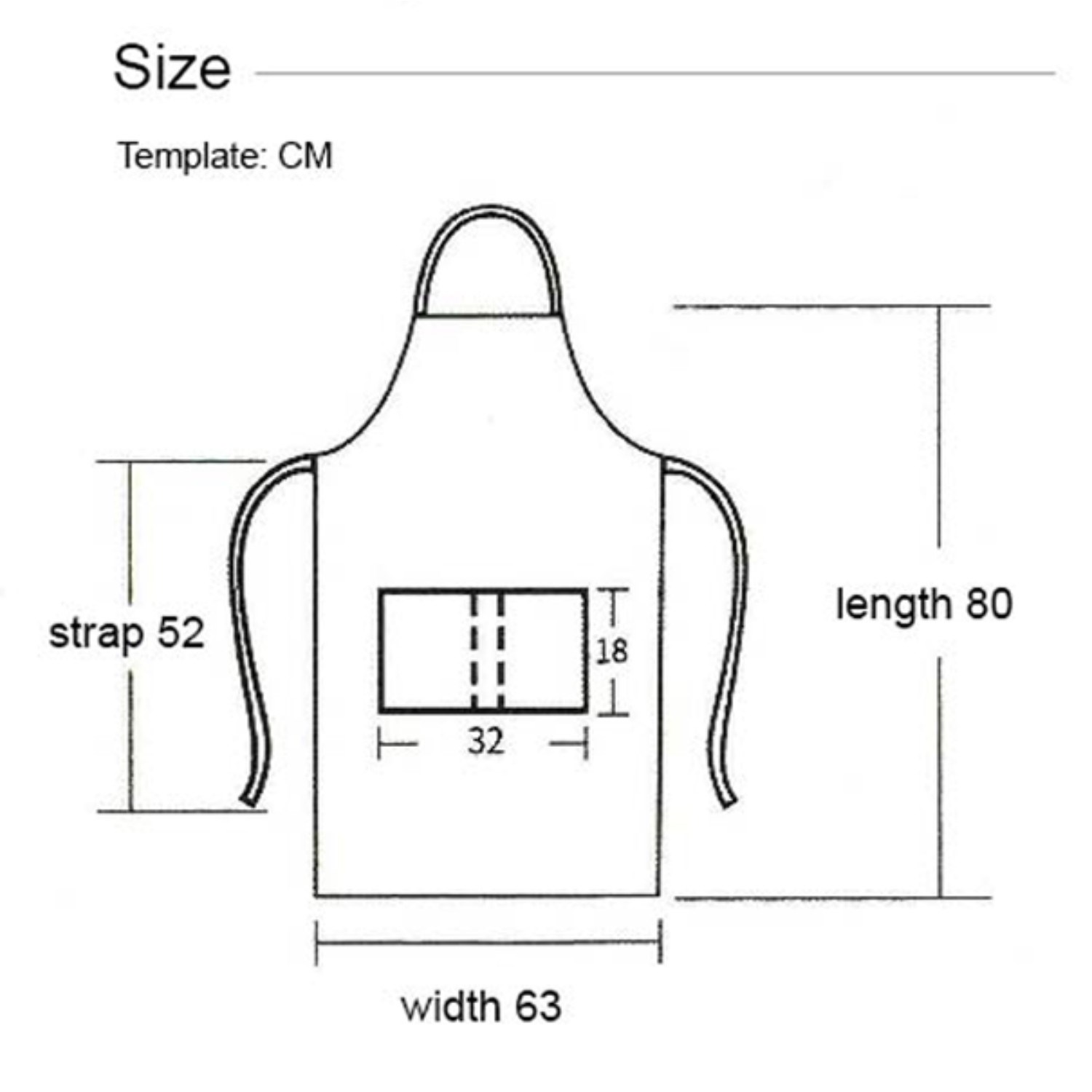 Serge Kitchen Aprons w/ Adjustable Straps & 2 front pockets 4