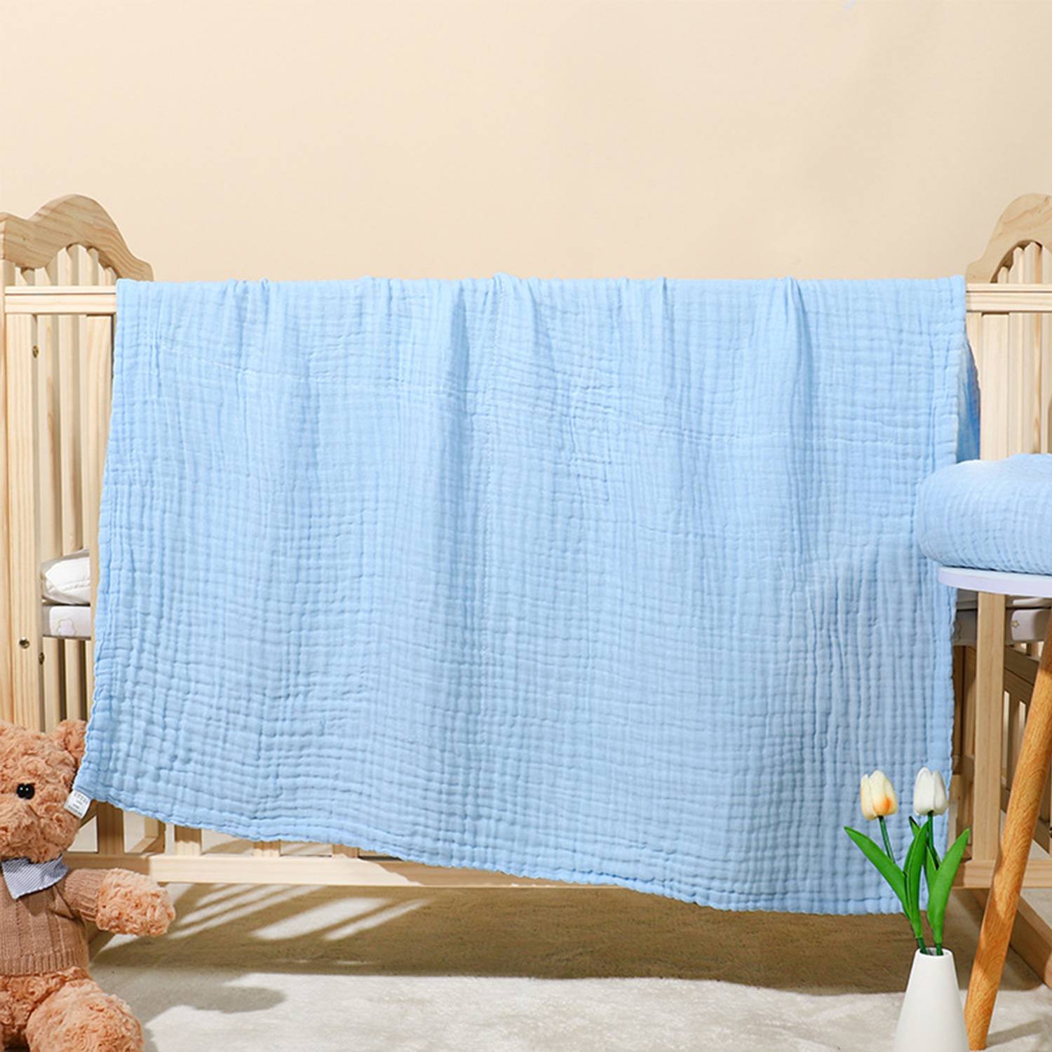 Light Weight Safe Pure Cotton Baby Blanket 7