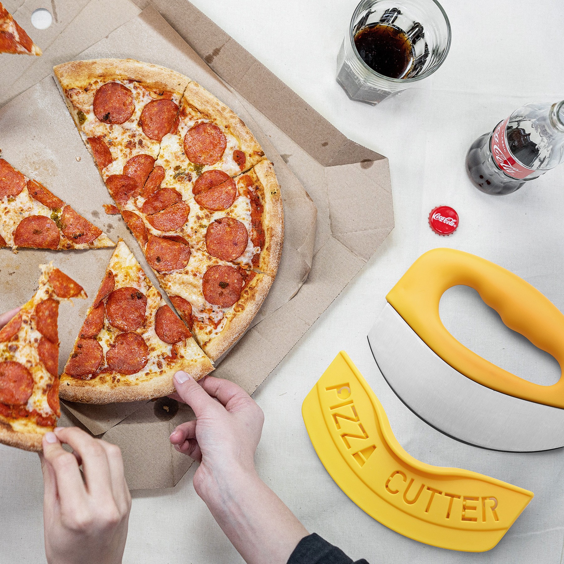 Stainless Steel Cutter Ring Chopper Cutting Pizza Cutter 3