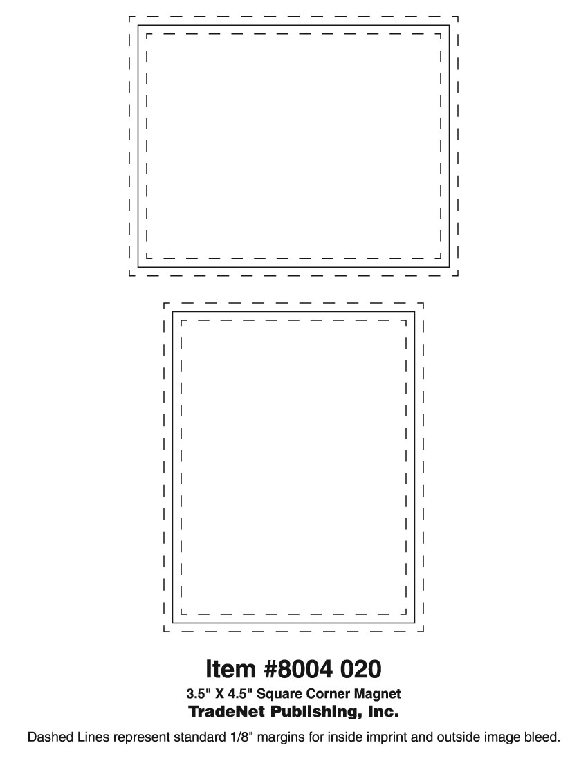 Magnet - 3.5x4.5 Square Corners 40 Mil Outdoor Safe 3
