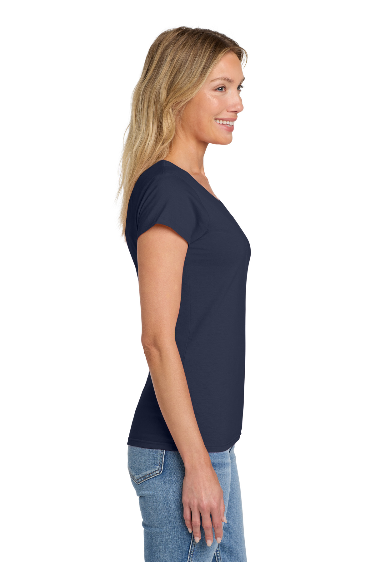 Gildan® Softstyle Women's Fit V-Neck T-Shirt 12