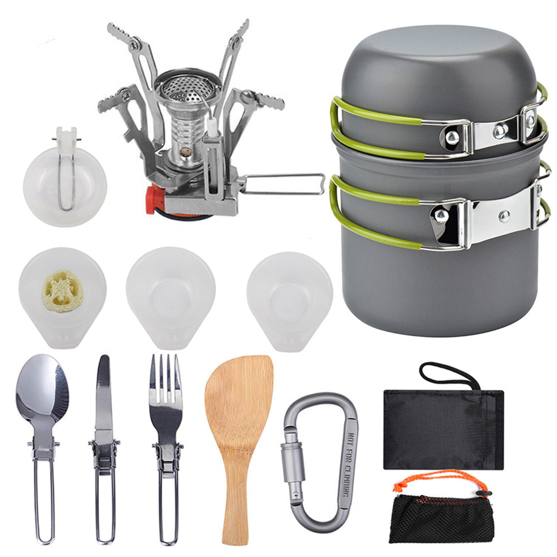 Camping Cookware Mess 5Pcs Kit 2