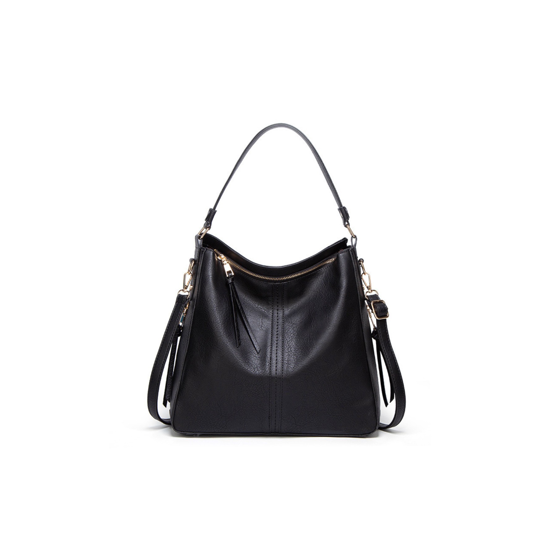 Vegan Leather Hobo Shoulder Bag 6