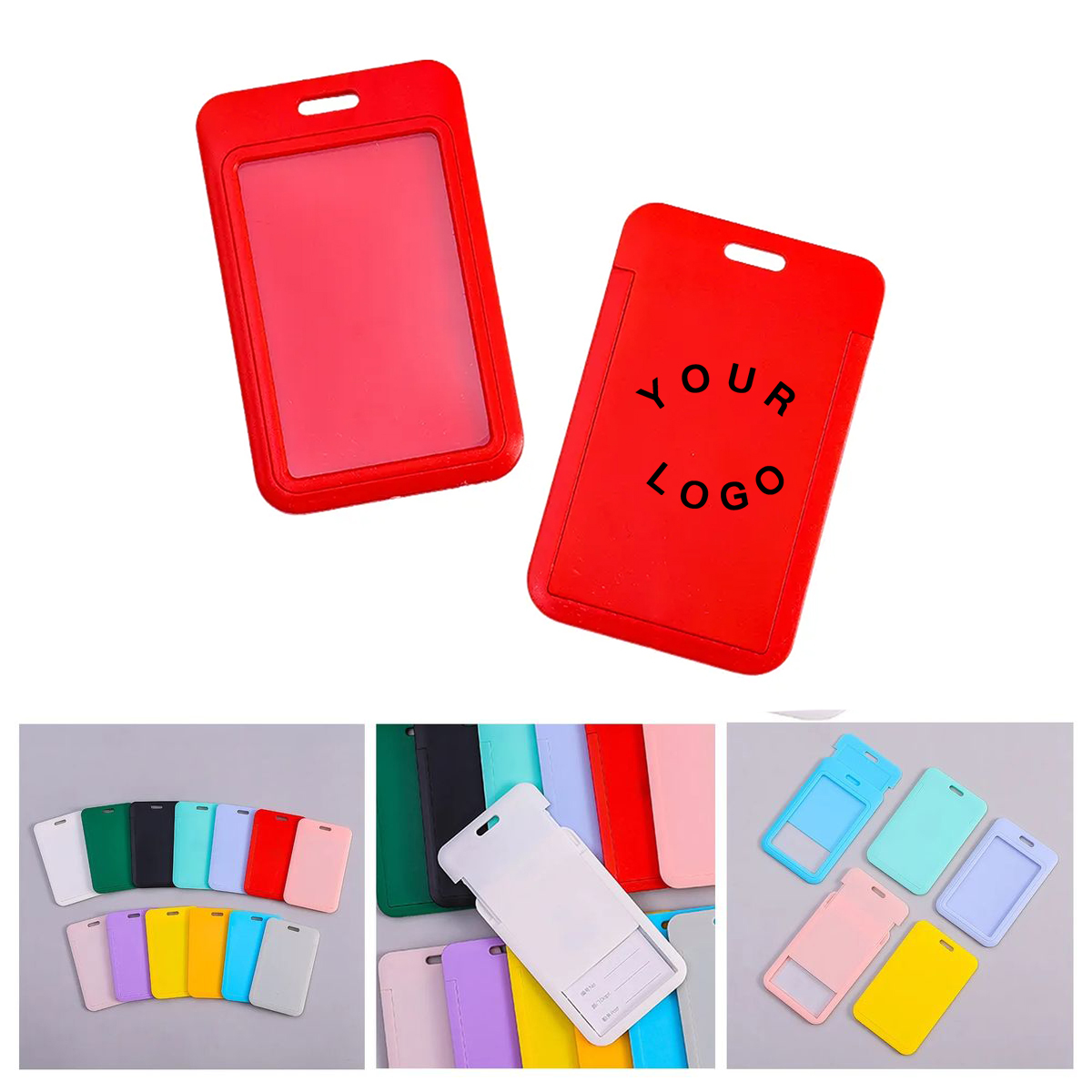 Sliding Badge Holder Plastic for ID Cards 1