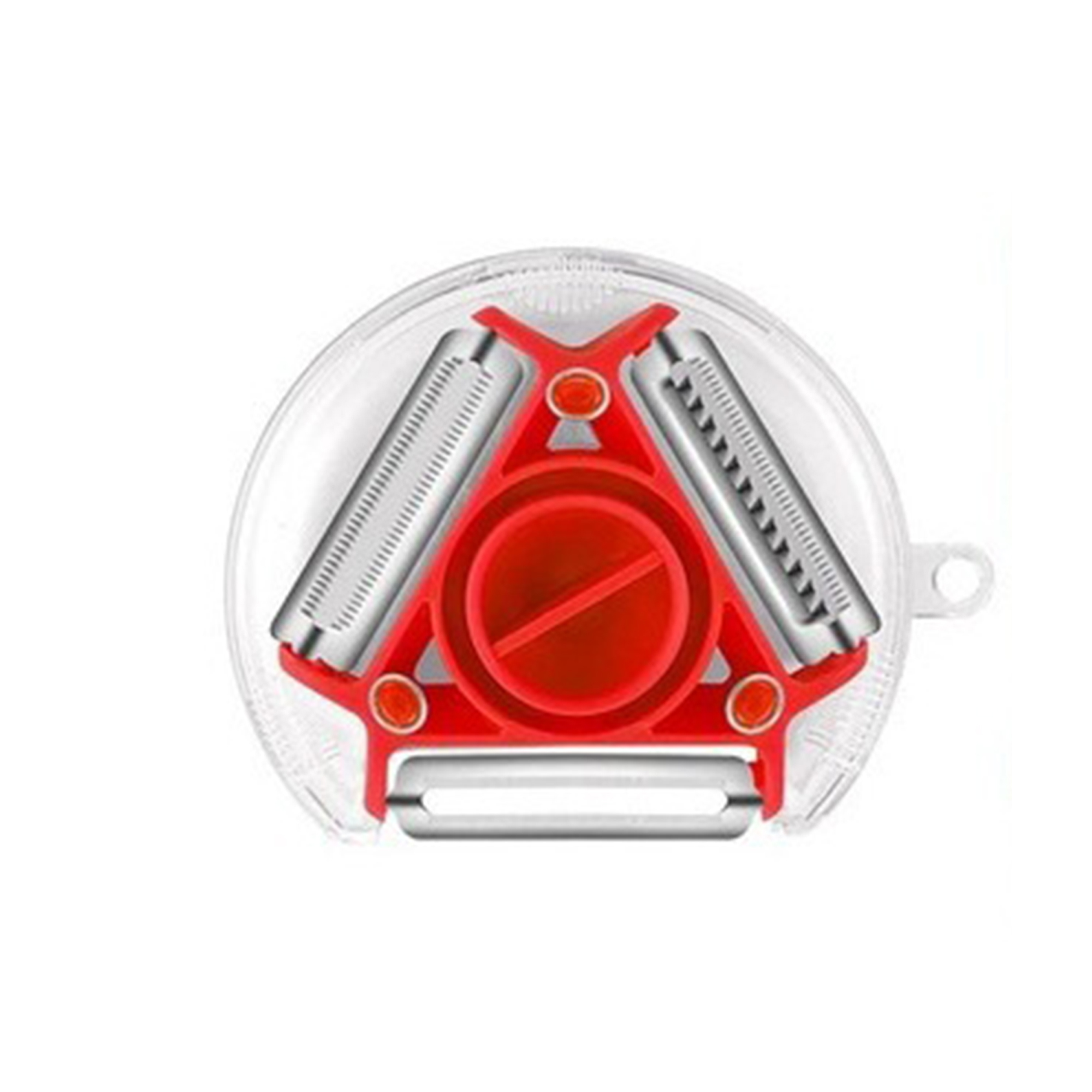 Stainless Steel Three Blade Tri Peeler 3.74" Length X 3.15" Width X 0.79" Height 3