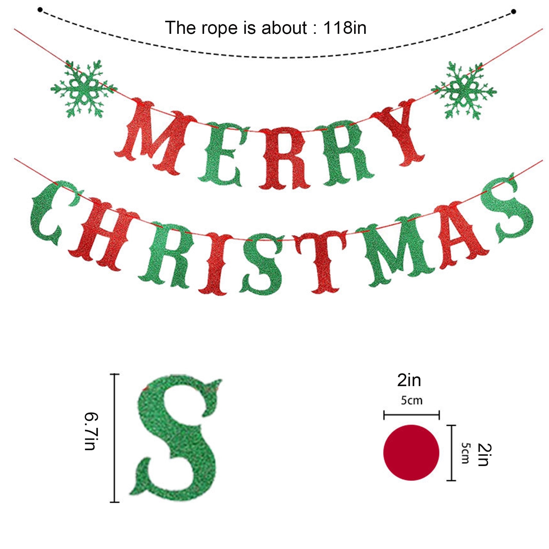 Xmas Banner Christmas Holiday Party Decorations Indoor 2