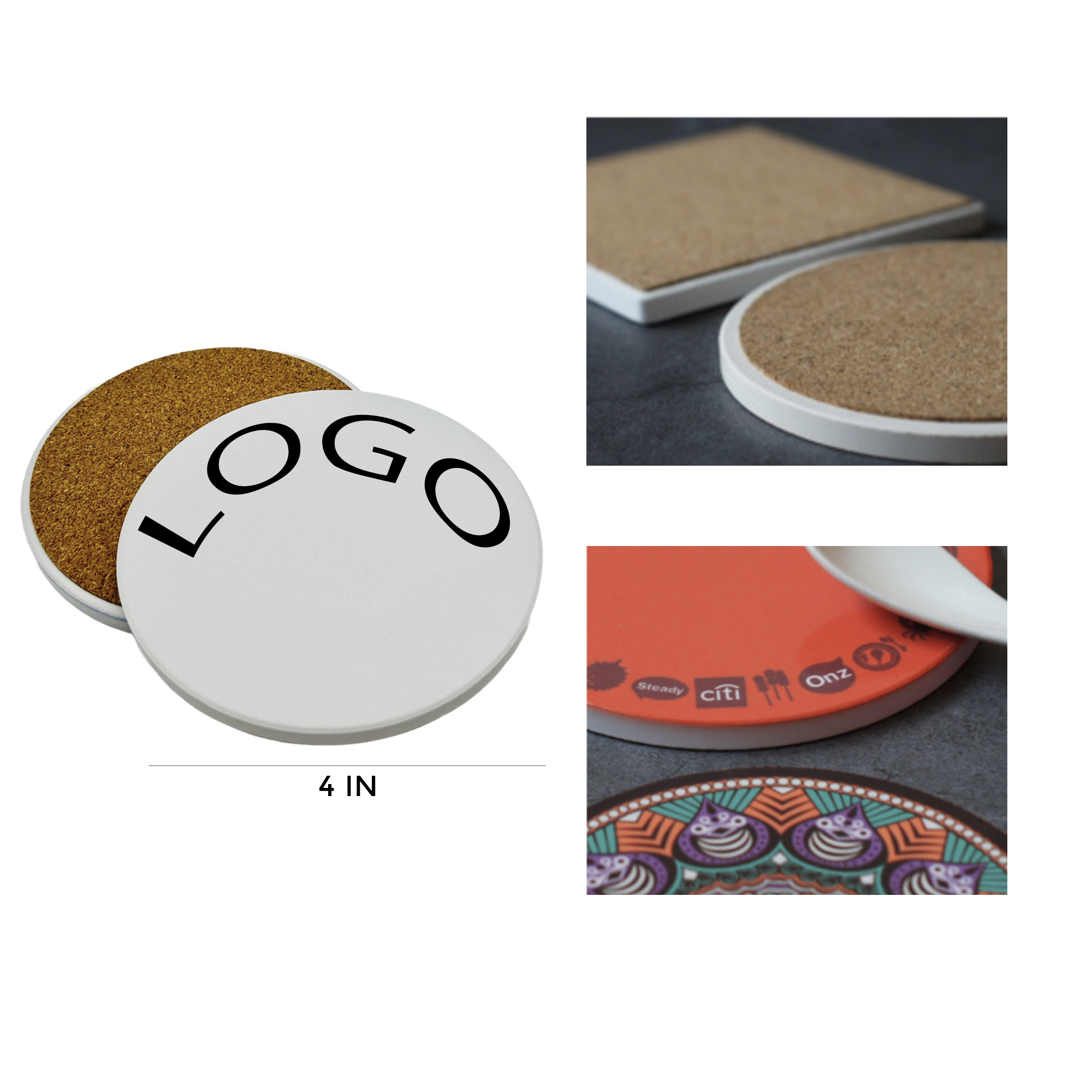 MOQ 1 PCS Decorative Ceramic Coaster 1