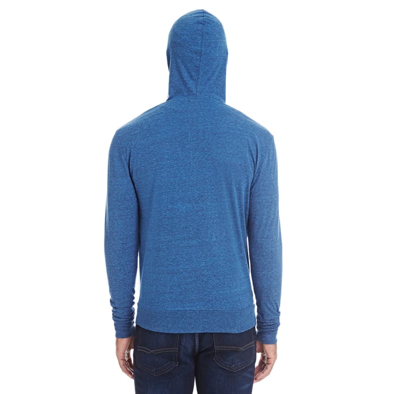 Threadfast Apparel Unisex Triblend Full-Zip Light Hoodie 18