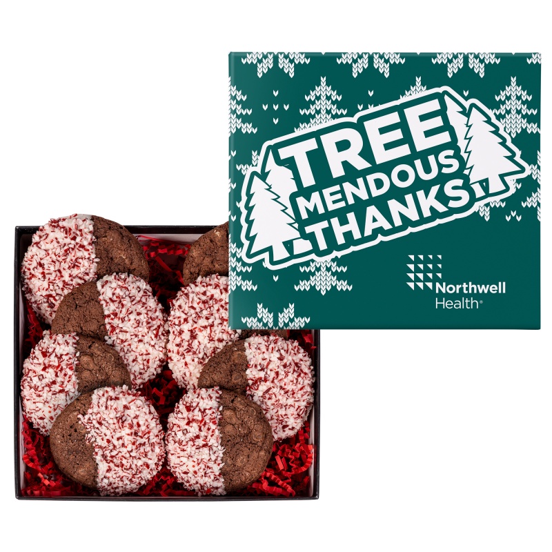 Crushed Peppermint Chocolate French Sable Cookie in Gift Box 1