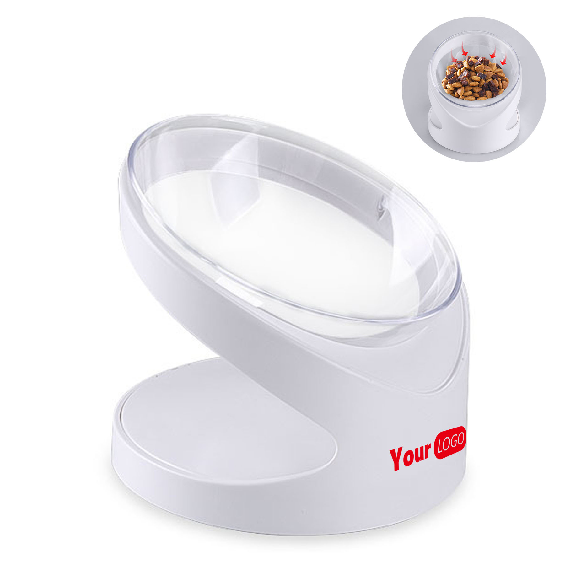 Pet Slope Transparent Bowl 2
