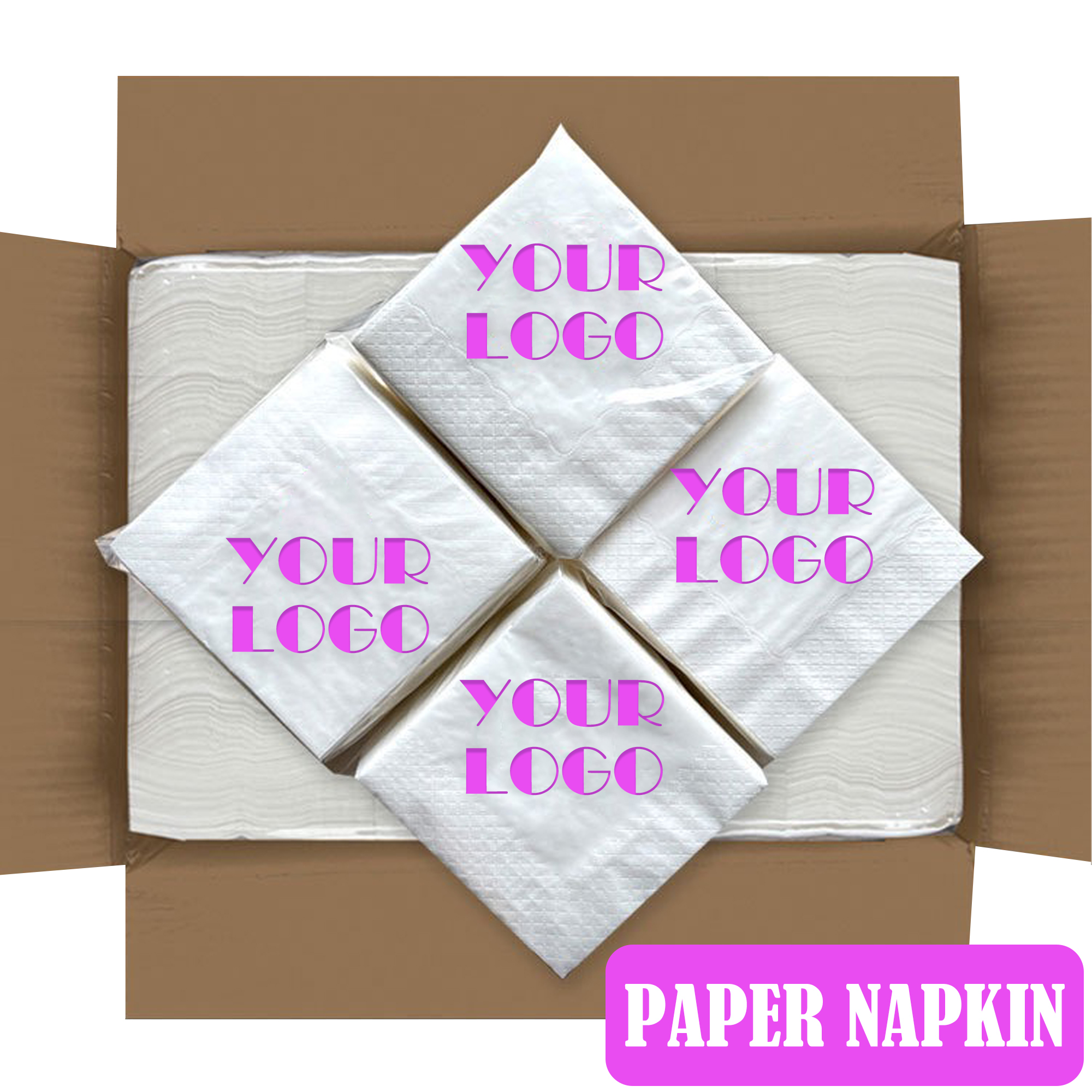 Shrink-wrapped business napkins 2