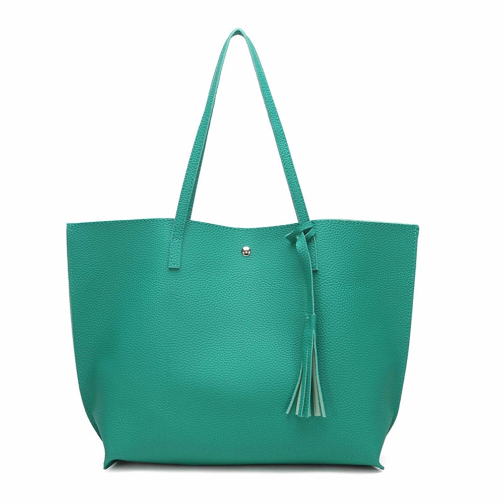 Soft Faux Leather Tote Shoulder Bag 4