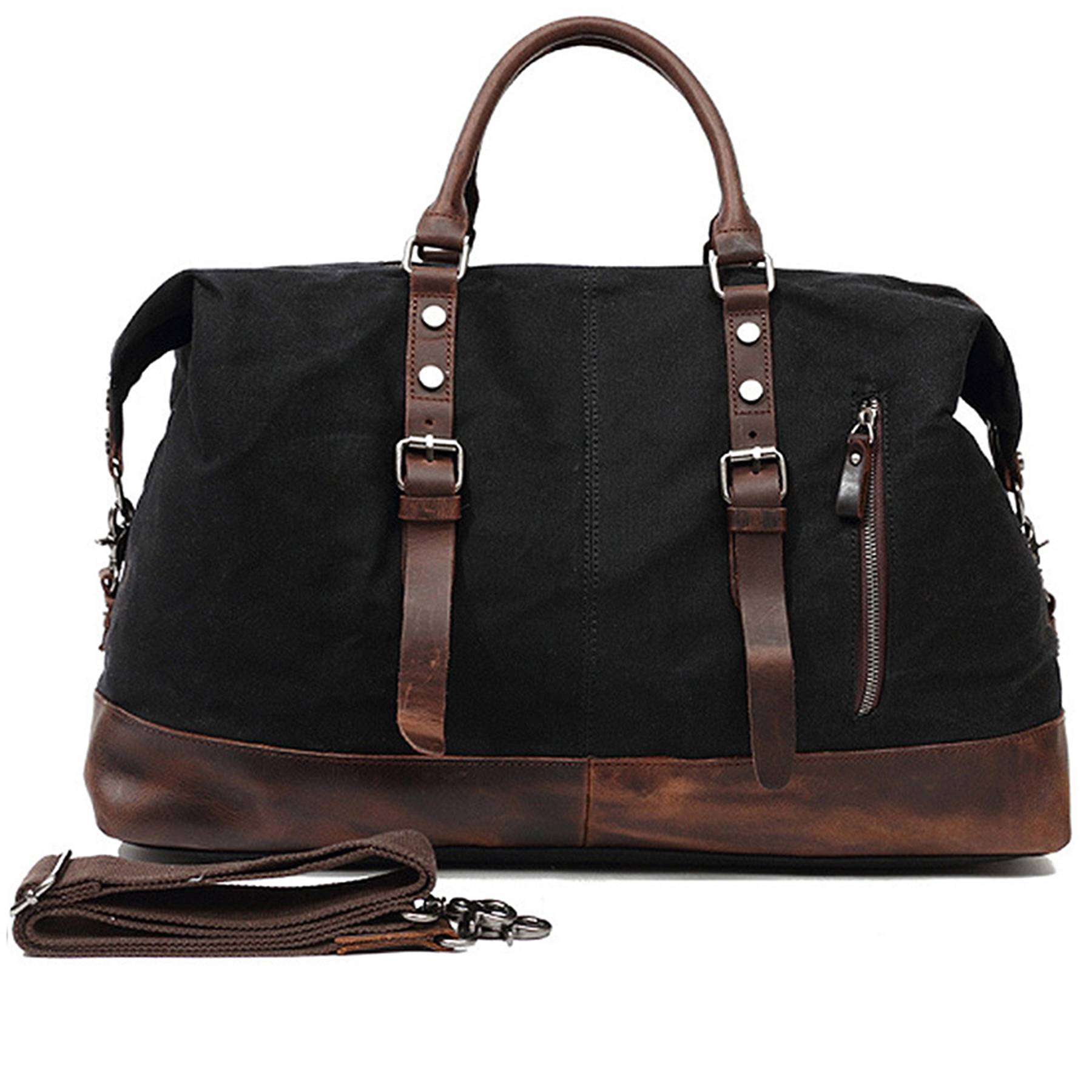 Canvas Waxed Vintage Wear resistant Storage Duffel Bag 1