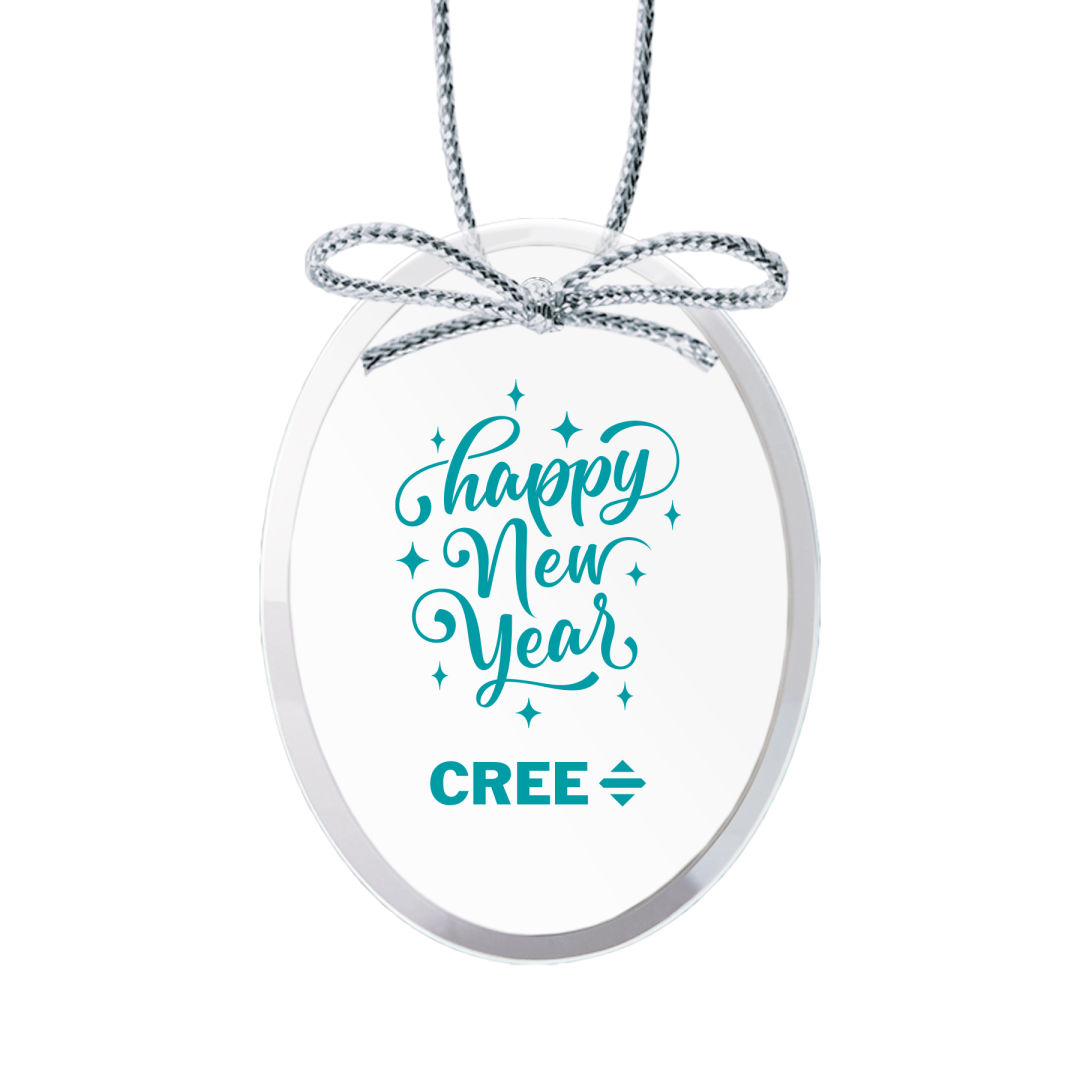 Starfire Ornament - Oval Imprinted