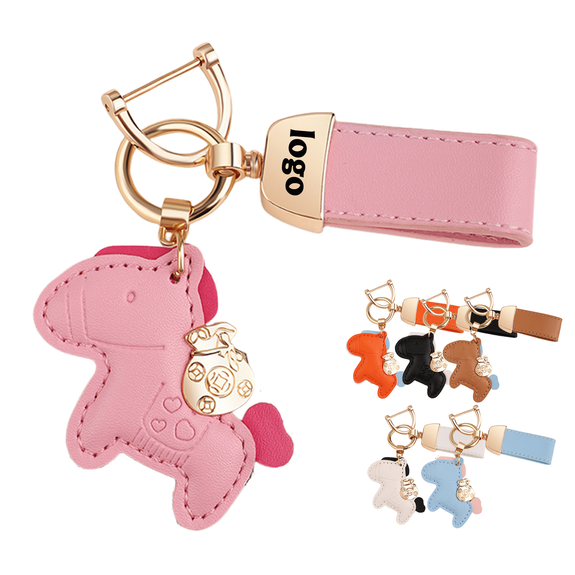 Horse Shaped Wrist Strap Keychain 2
