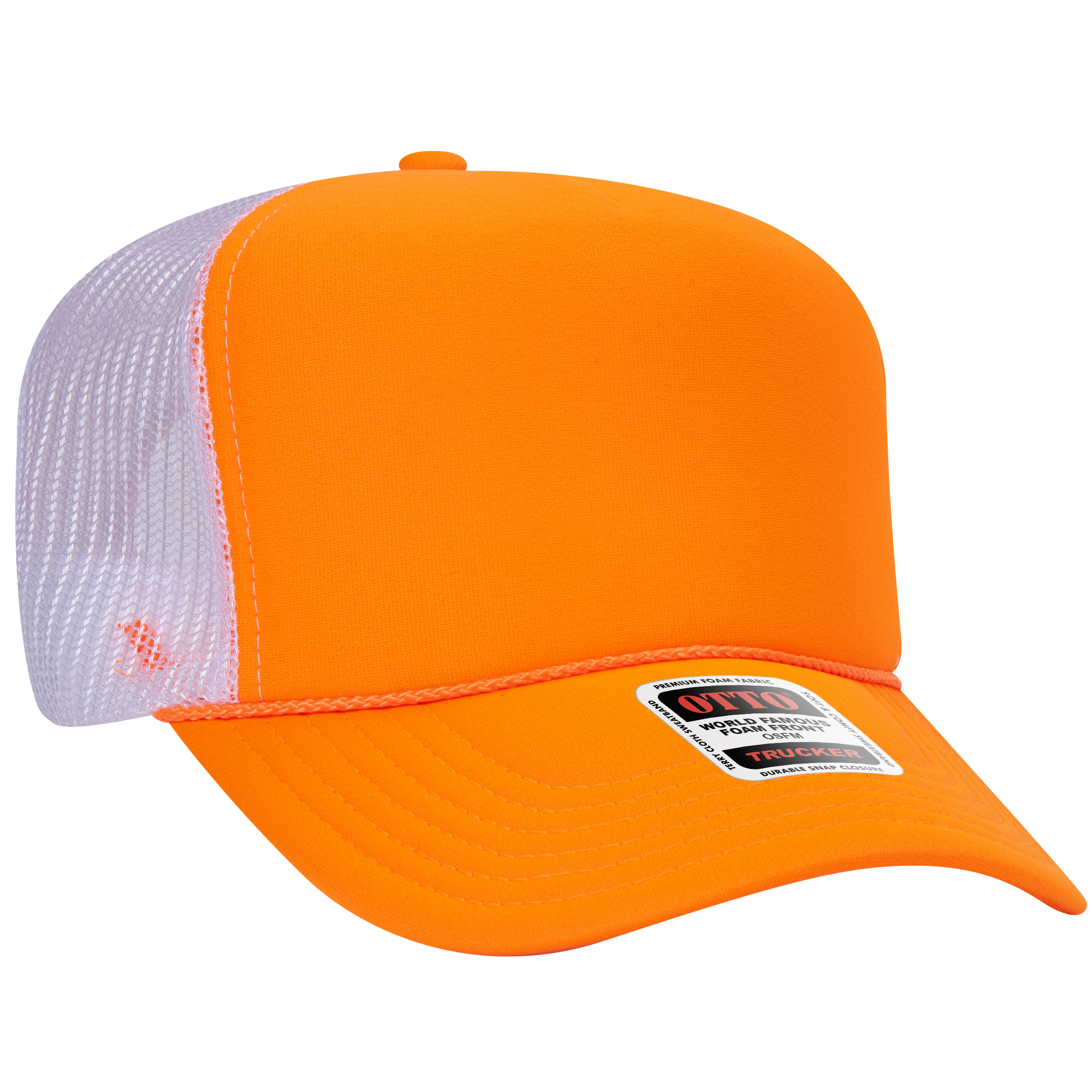 OTTO CAP® 5 Panel High Crown Mesh Back Trucker Hat 2