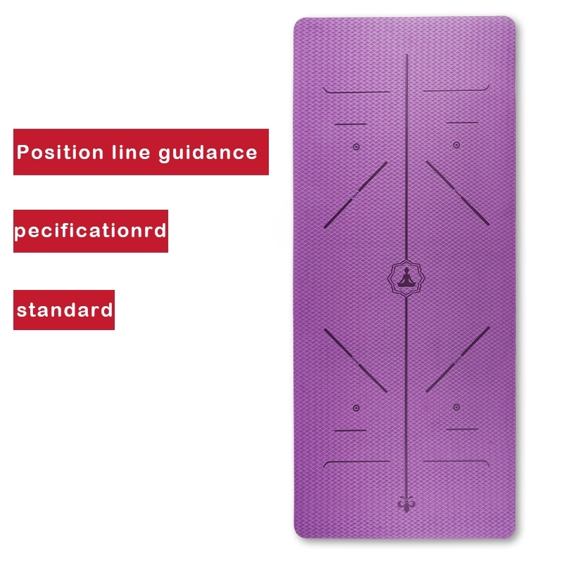 TPE double layer three-dimensional line yoga mat 3